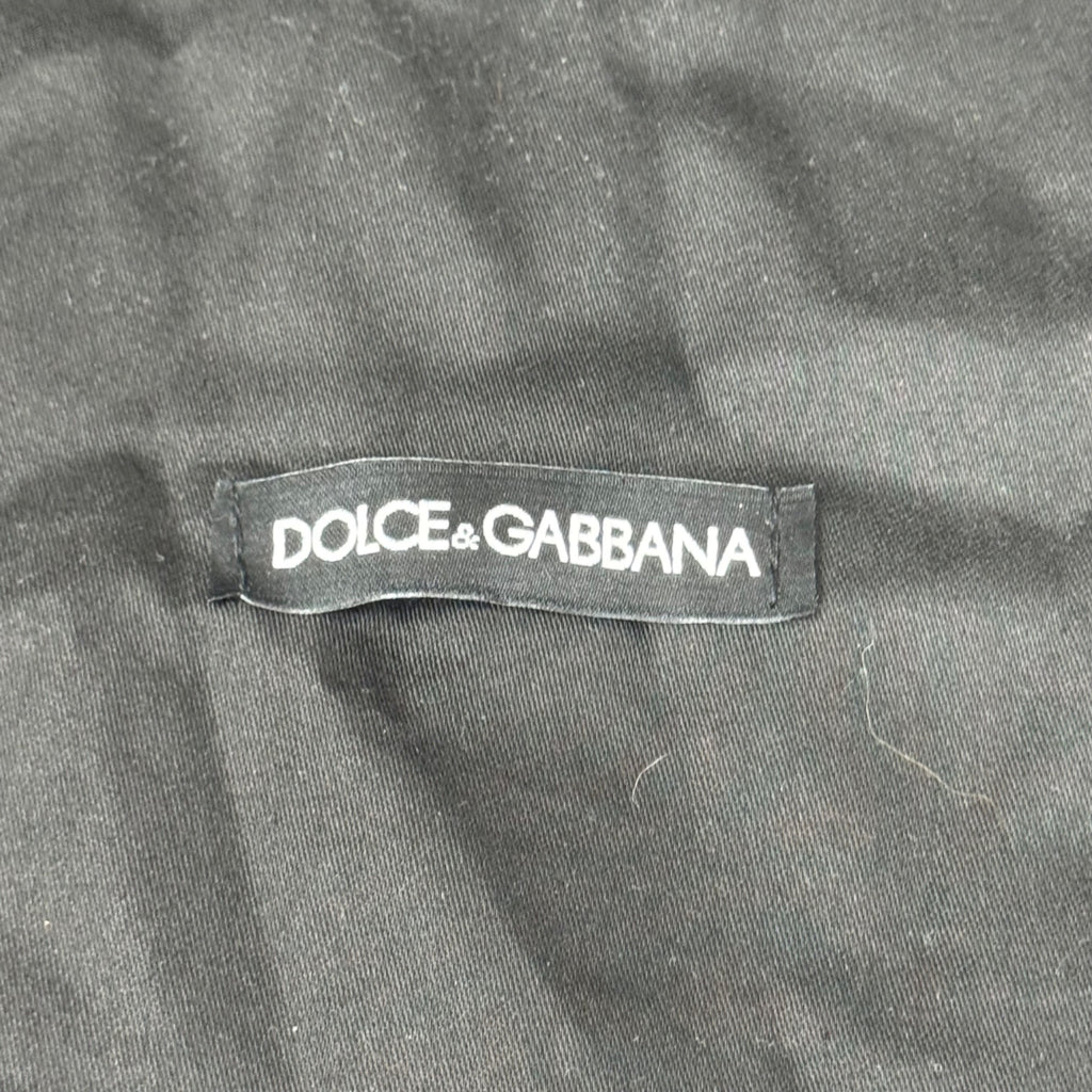 Dolce & Gabbana Black Dust Bag 14"x13 Drawstring Purse Handbag Shoes Accessories