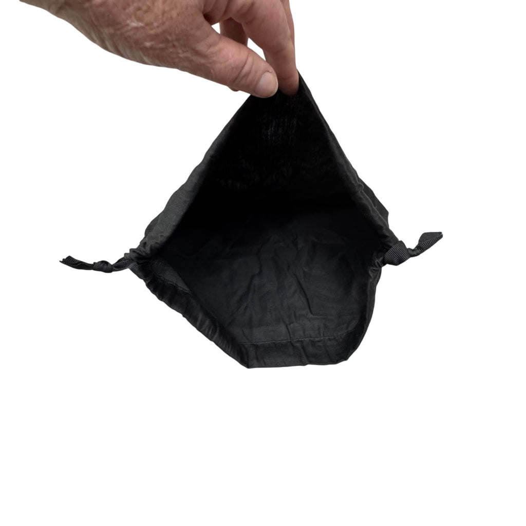 Dolce & Gabbana Black Dust Bag 14"x13 Drawstring Purse Handbag Shoes Accessories