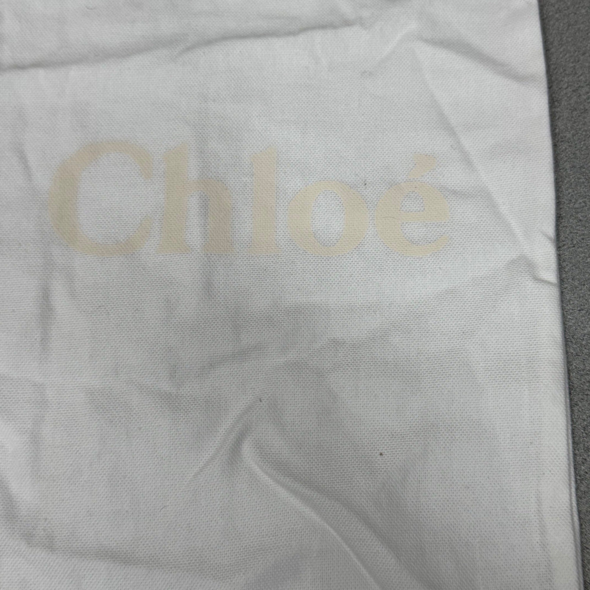 Chloé Cotton Drawstring Dust Bag 13.5X8.5 Storage Gift Authentic Shoes Handbag
