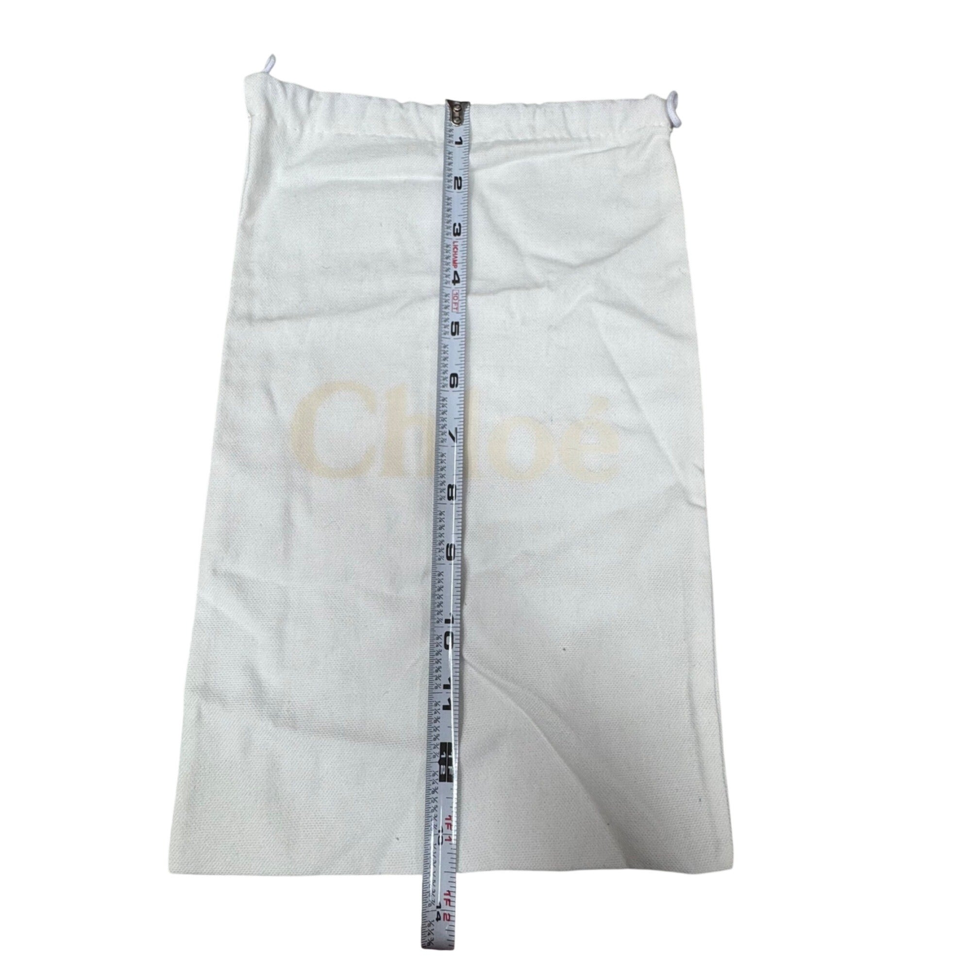 Chloé Cotton Drawstring Dust Bag 13.5X8.5 Storage Gift Authentic Shoes Handbag