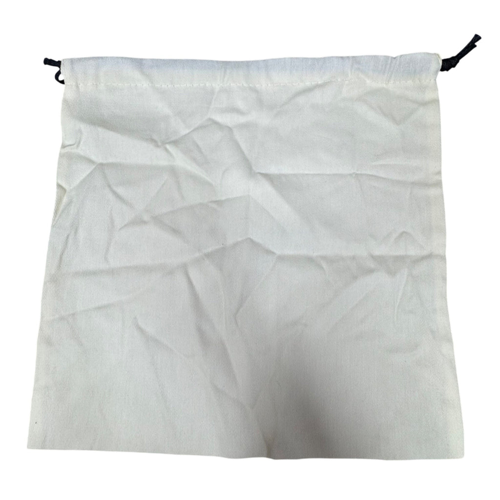 Fendi Roma Cream Dust Bag Pouch Drawstring with Black Logo 12" X 12" Authentic