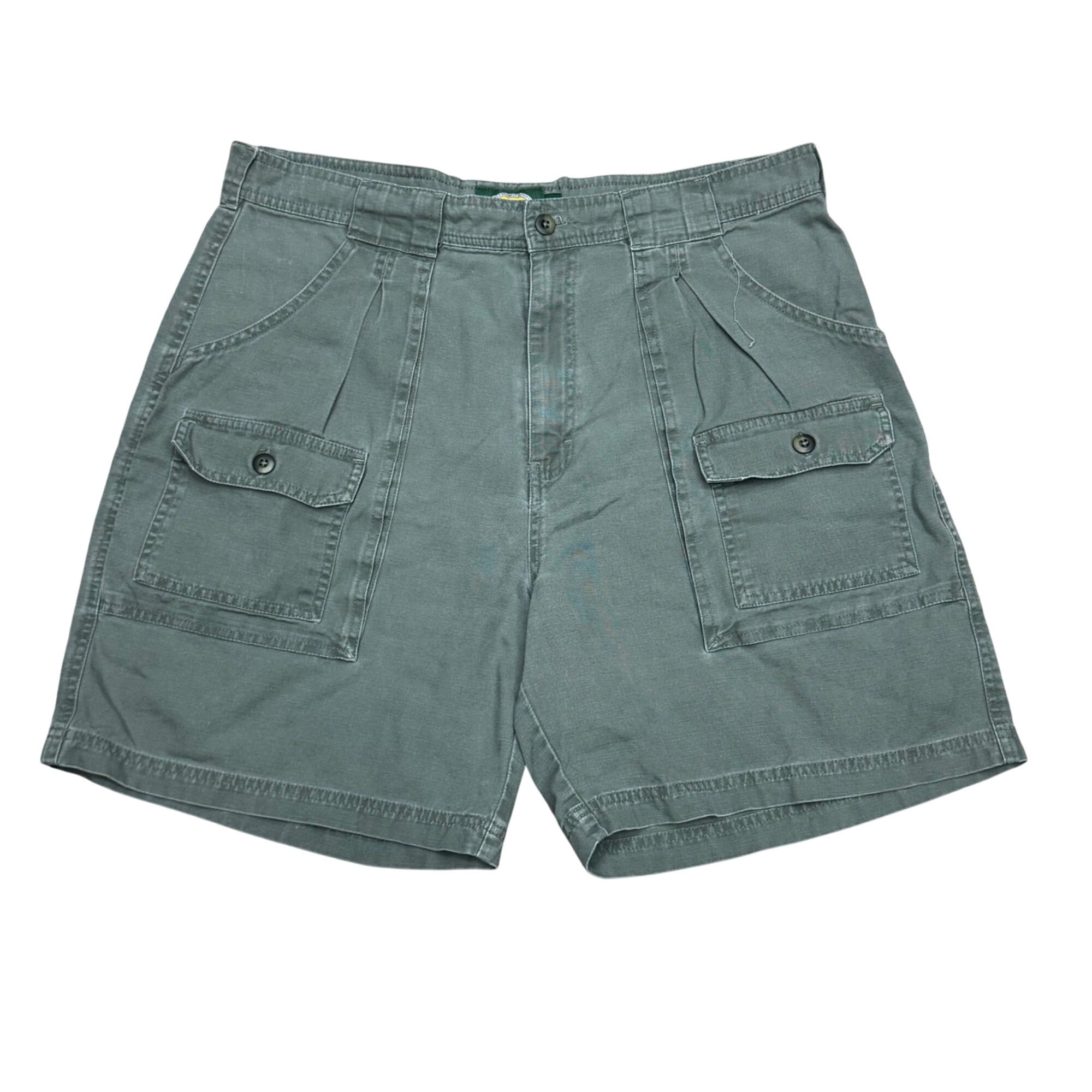 Cabelas Womens Cargo Shorts Size 16 Green 100% Cotton Outdoor Cargo Style Sport