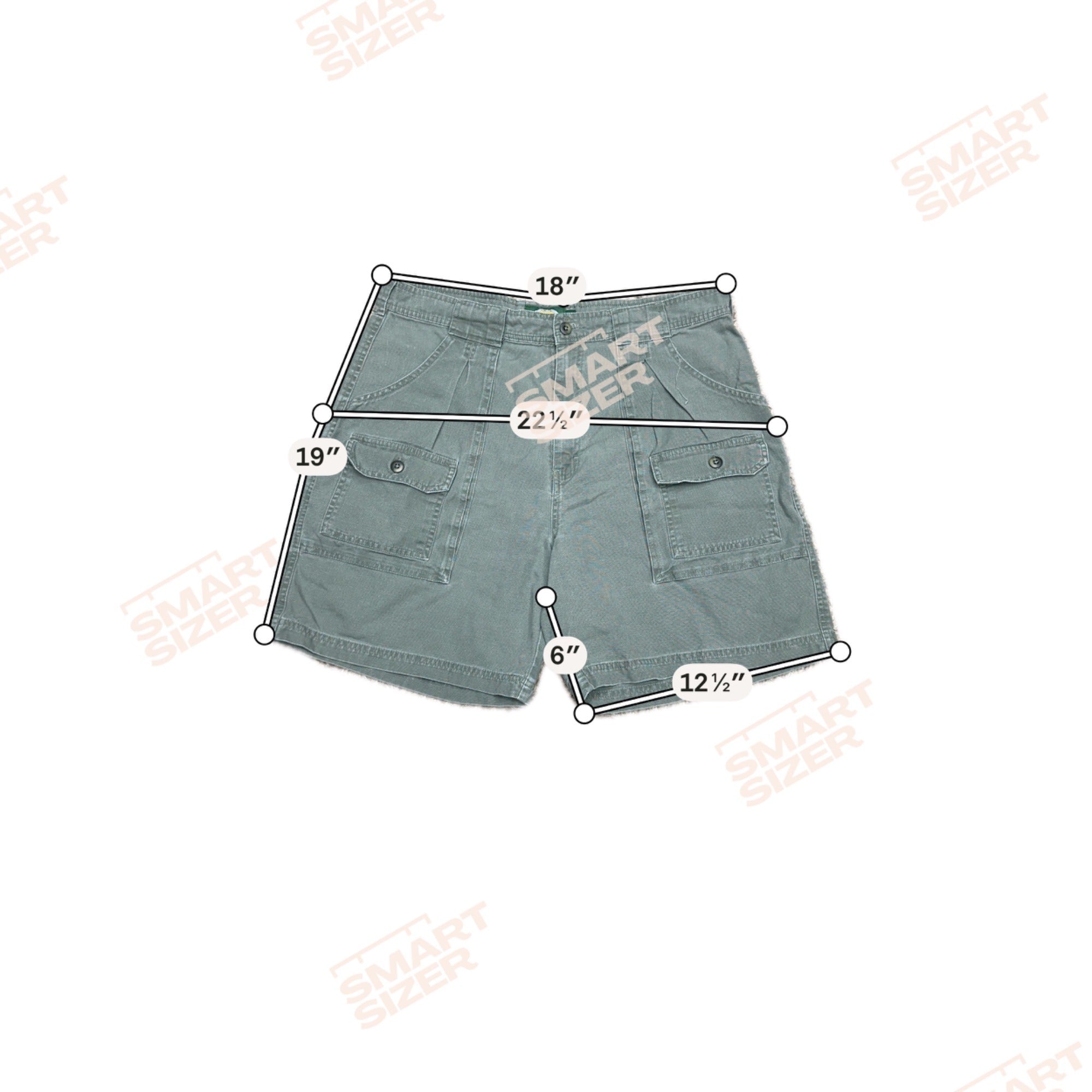 Cabelas Womens Cargo Shorts Size 16 Green 100% Cotton Outdoor Cargo Style Sport