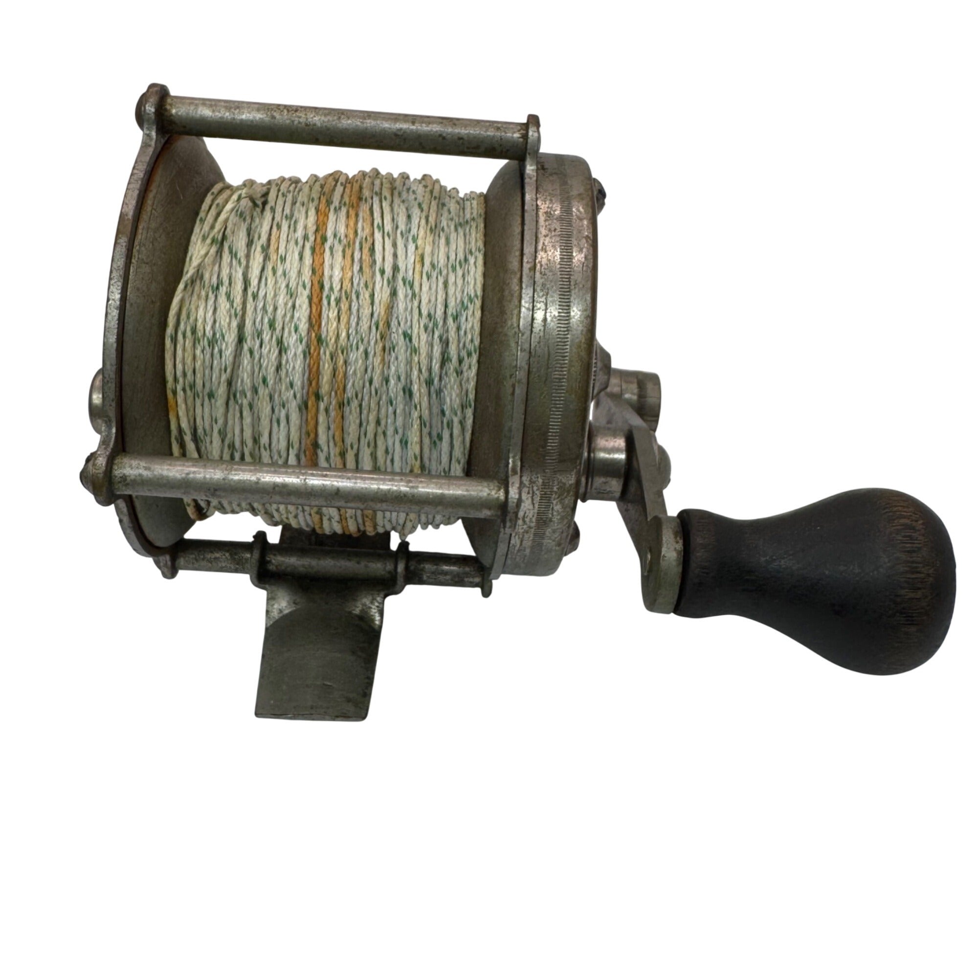 Rare Antique Vintage Leader 150 Yd. Saltwater Fishing Reel Spool Old Vintage