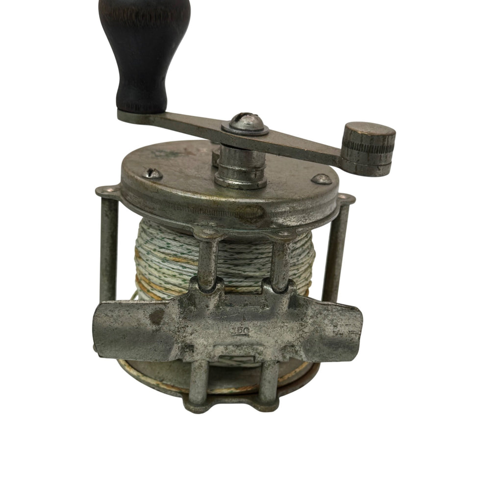 Rare Antique Vintage Leader 150 Yd. Saltwater Fishing Reel Spool Old Vintage
