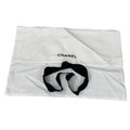Chanel White Cotton Envelope Style Dust Bag Handbags Purse Accessories Gift 13x9
