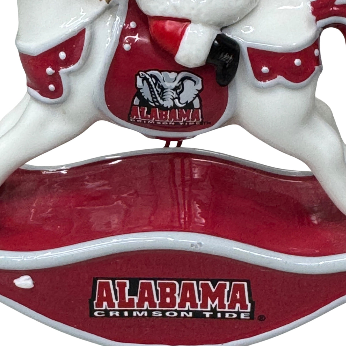 Alabama Crimson Tide 2006 Rockin Santa Ornament Christmas Danbury Mint Horse