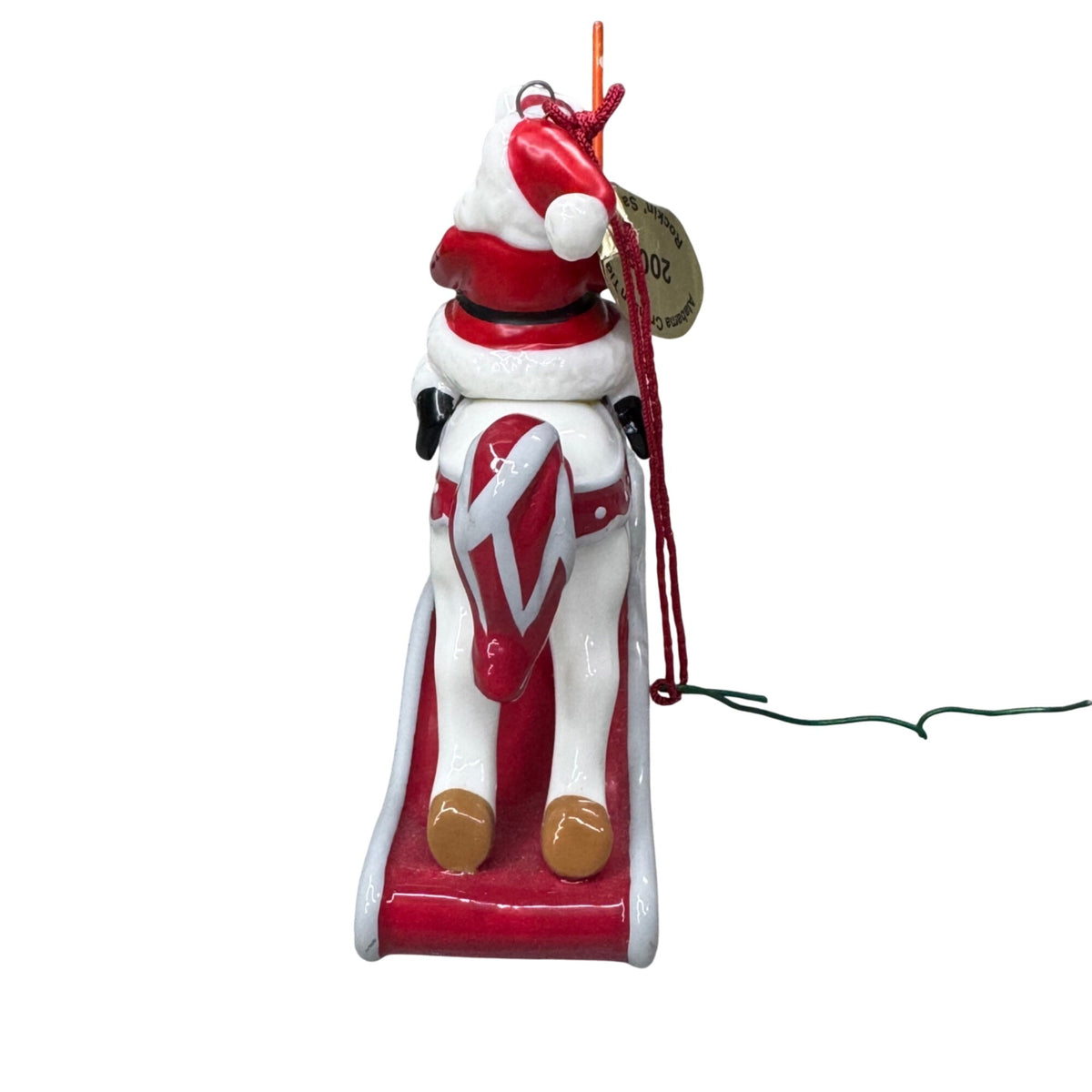 Alabama Crimson Tide 2006 Rockin Santa Ornament Christmas Danbury Mint Horse