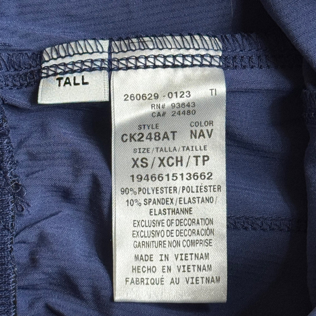 Cherokee Womens Tall Navy Blue Medical Uniform Scrub Pants XS  Pockets NEW w/ Ta