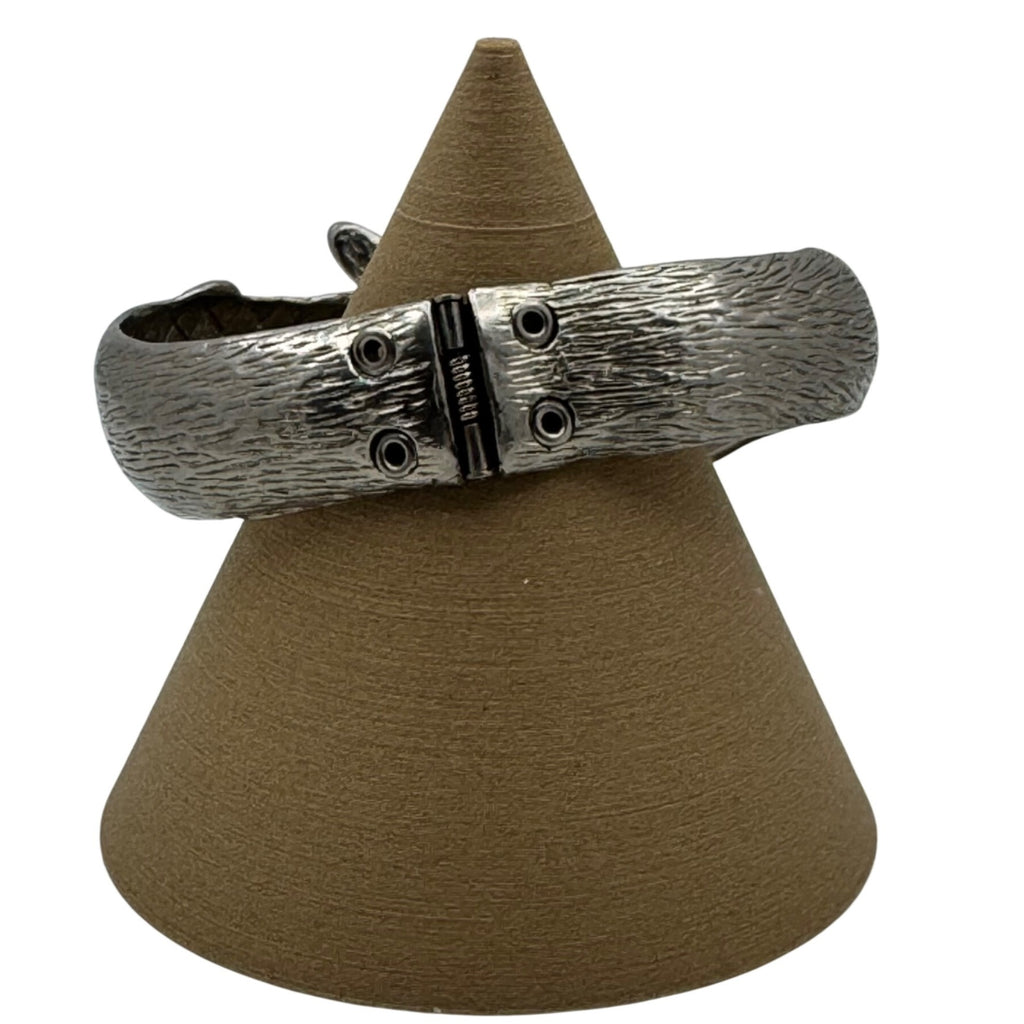 Castlecliff Fox Clamper Bracelet Silver-Tone Cuff Bracelet Animal Statement