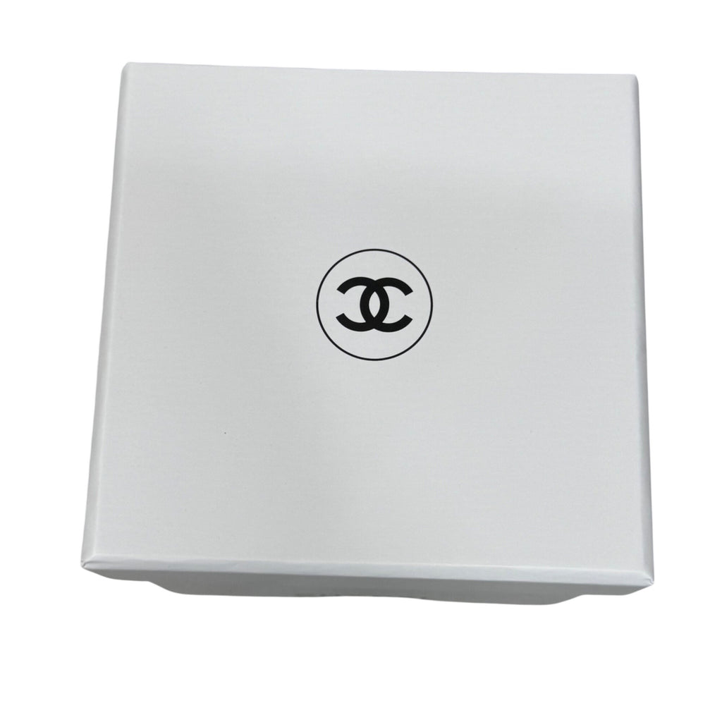 Chanel White Beauté Box 4.75x4.75x6 Storage Display Gift Authentic Hair Jewelry