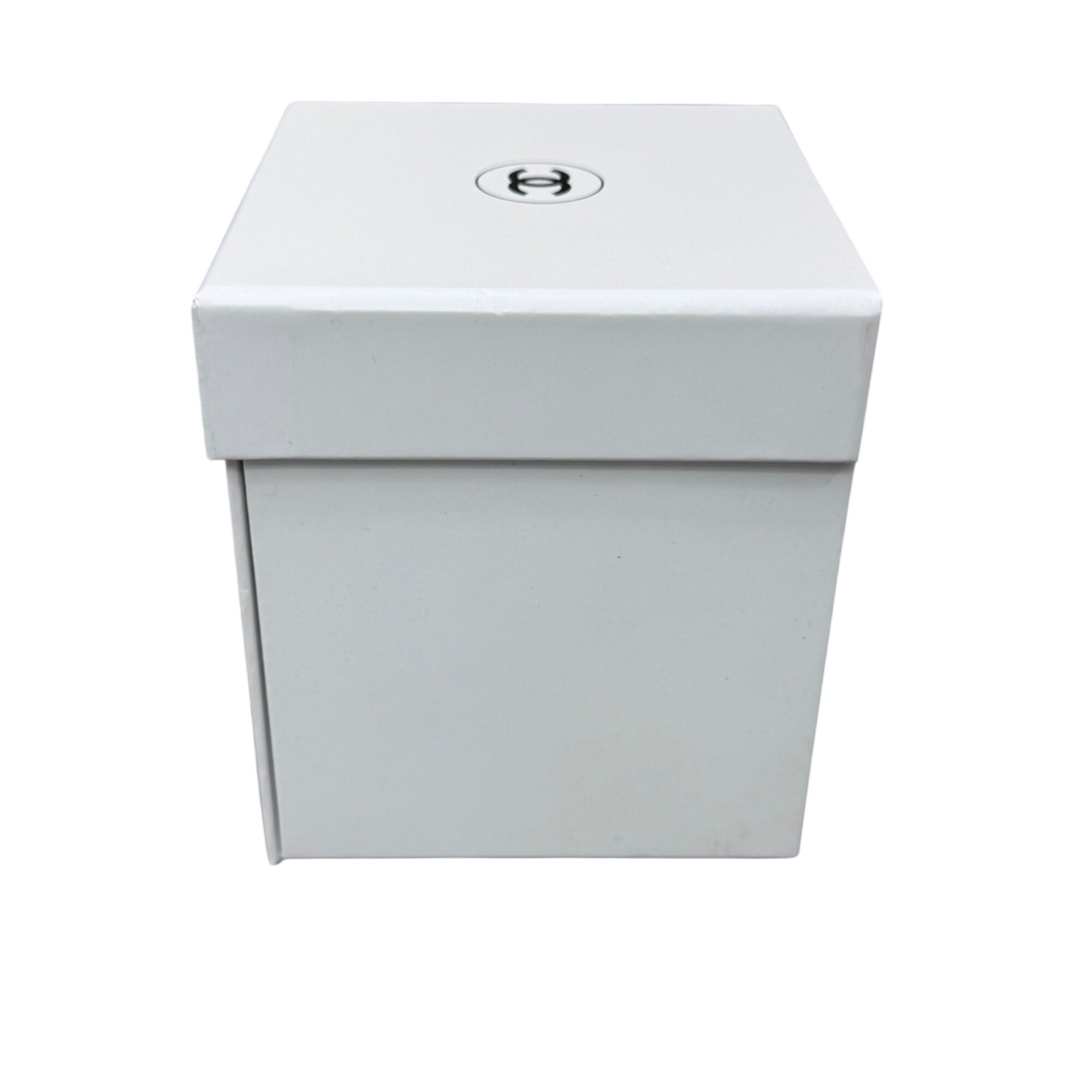 Chanel White Beauté Box 4.75x4.75x6 Storage Display Gift Authentic Hair Jewelry