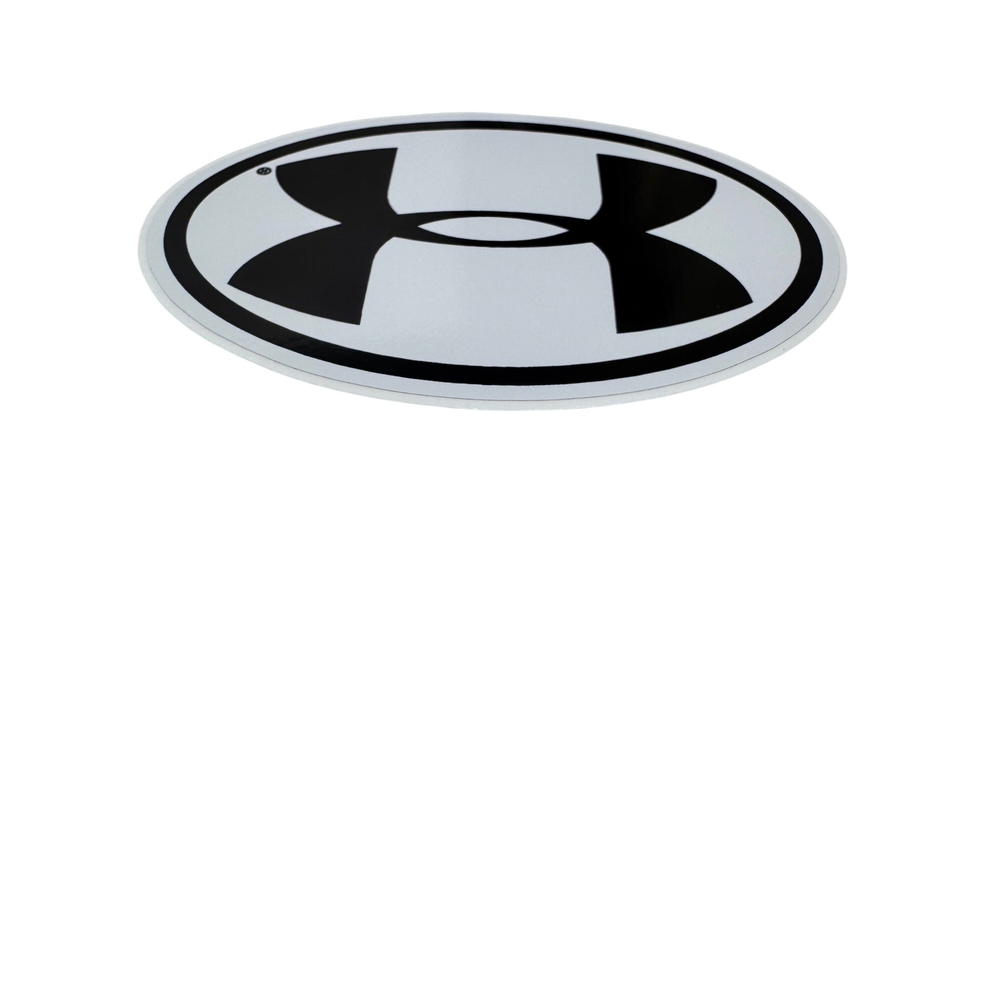 Official Under Armour Oval Vinyl Decal Sticker Black White 5" Locker Car Toolbox