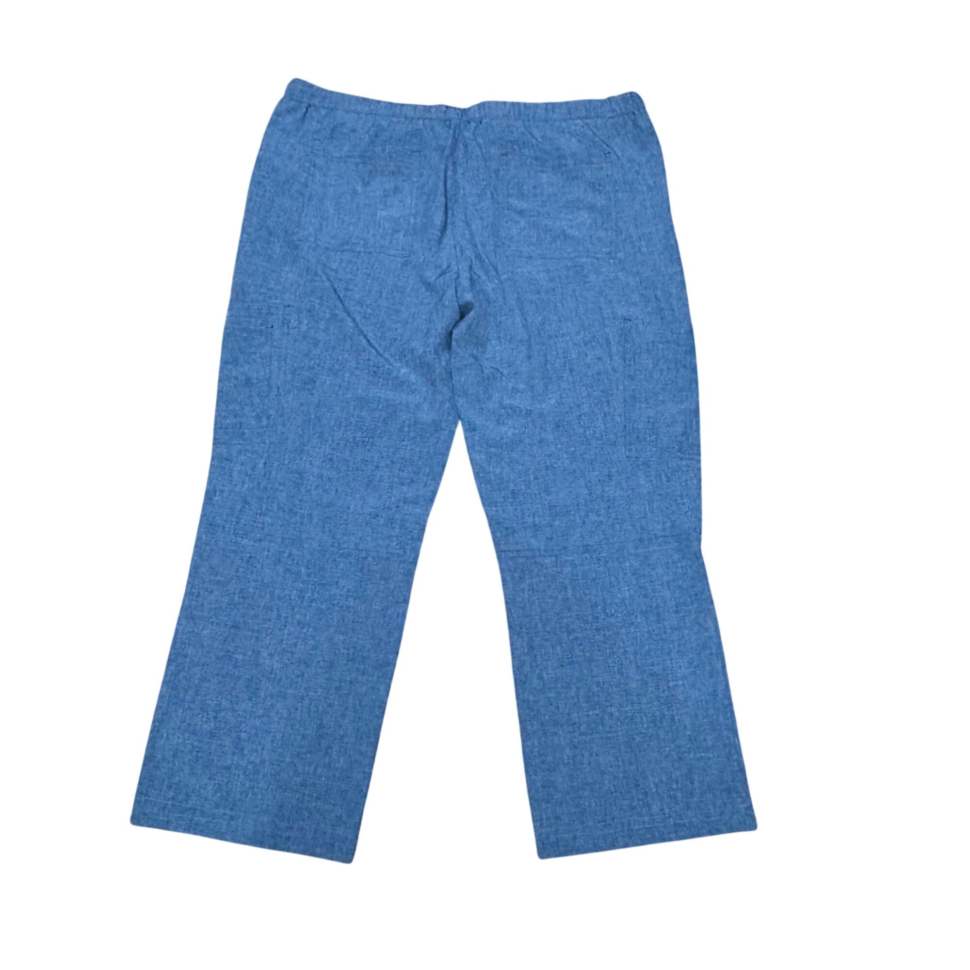 Koi Basics XL Blue Drawstring Elastic Waist Nursing Scrub Pants Pockets NEW