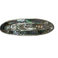Alpaca Mexico Inlay Abalone MOP Mother Of Pearl Hair Barrette Clip 4.5" Vintage