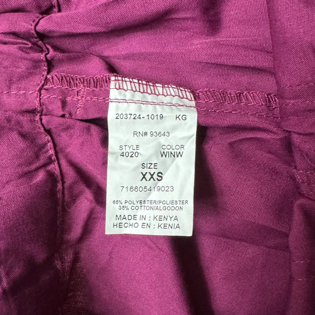 Blue Maroon Burgundy Cherokee Med Couture Scrub Pants XXS Lot of 3 Pair NEW Tag