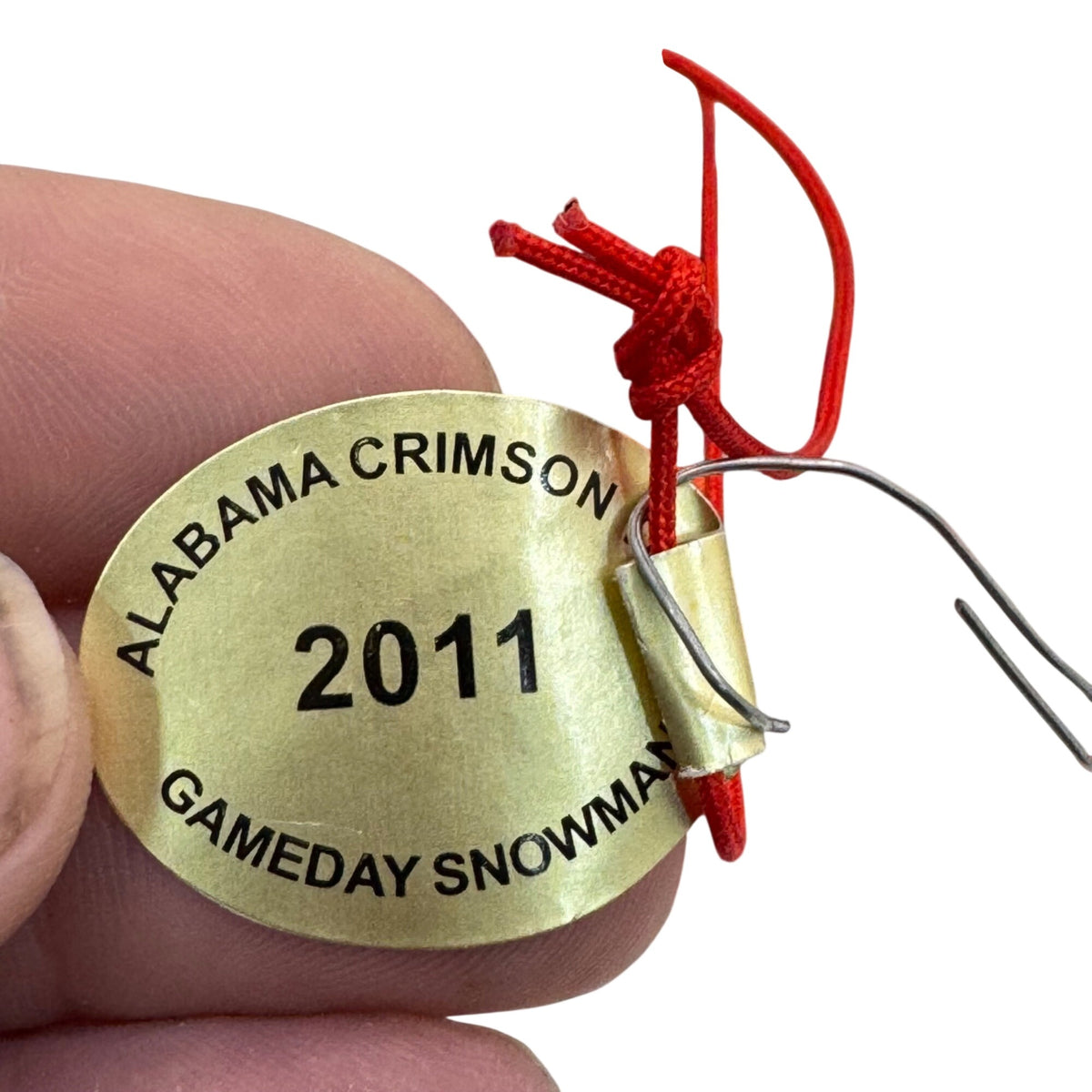 Alabama Crimson Tide 2011 Game Day Snowman Ornament By Danbury Mint Santa NEW