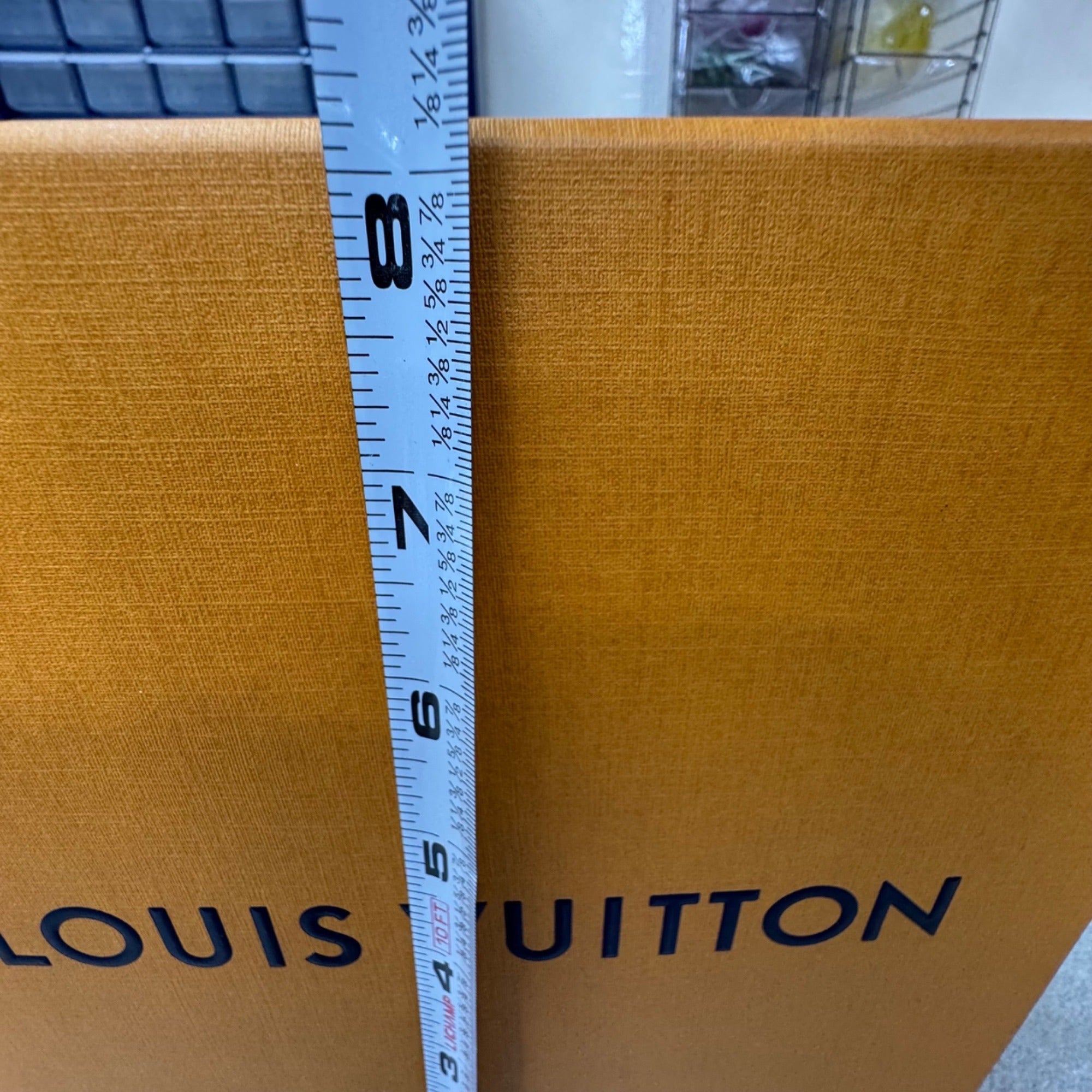 Louis Vuitton Branded Gift Box 8x8x8 Purse Clutch Wallet Gift Storage Authentic