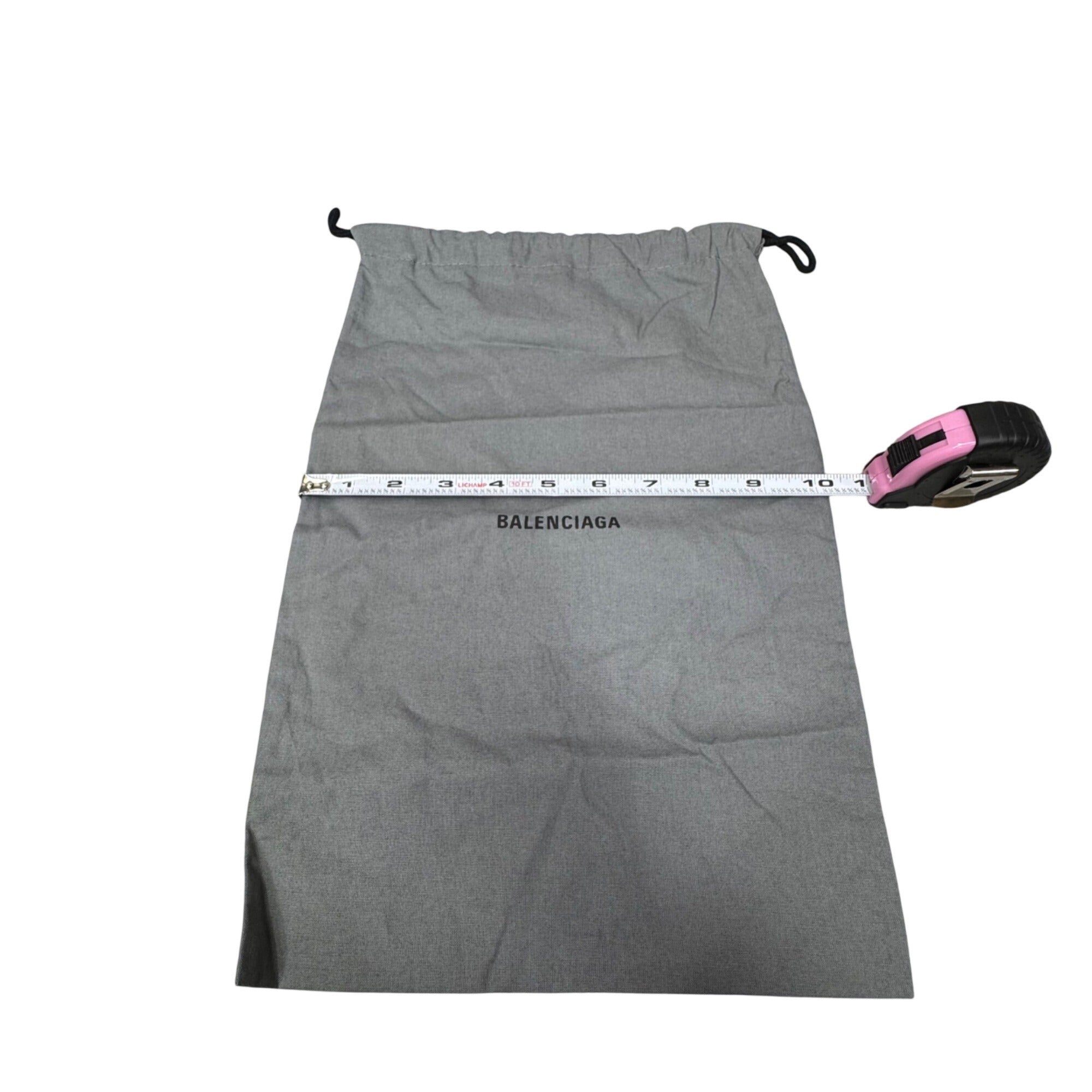 Balenciaga Gray Drawstring Dust Bag Shoes Purse Handbag Accessories Authentic