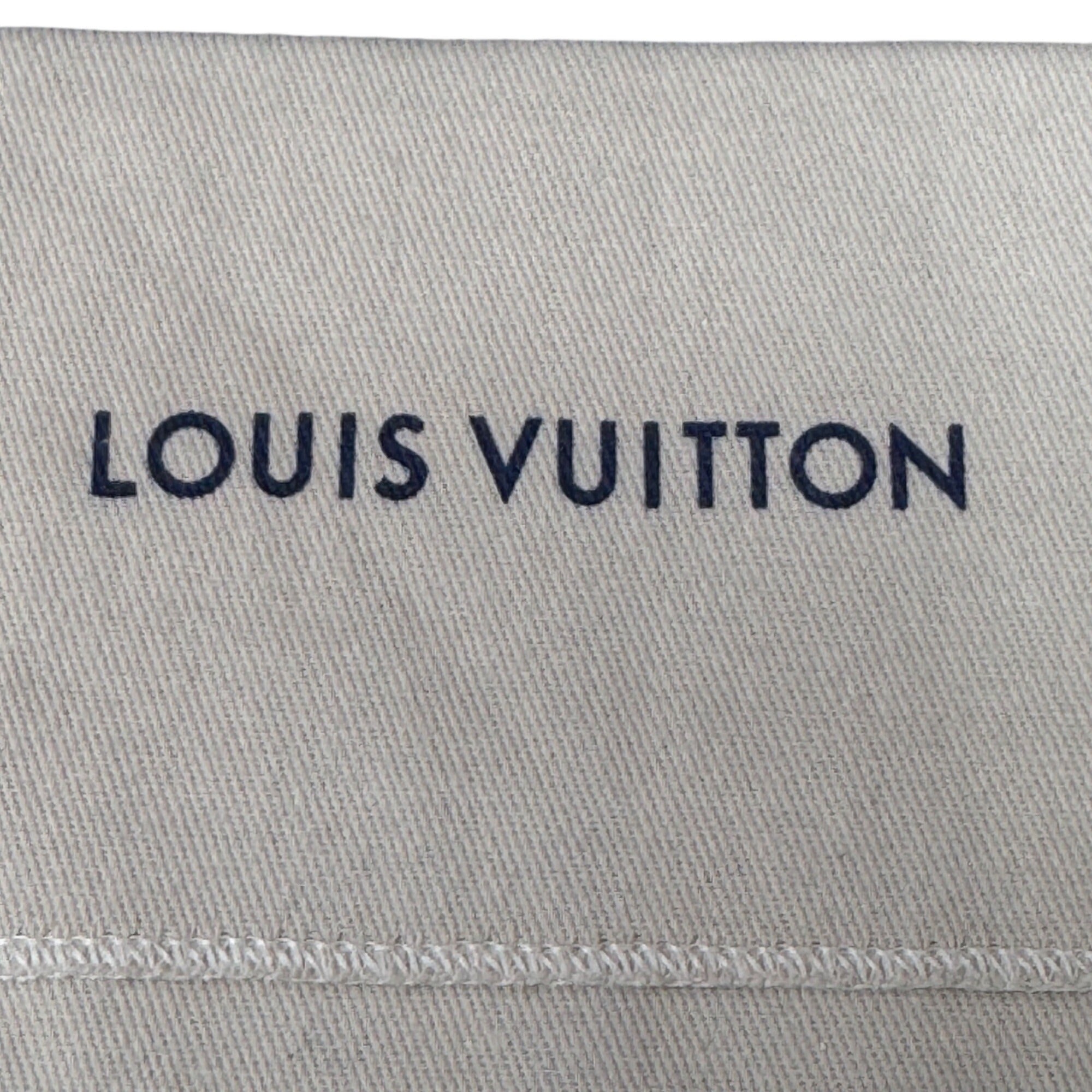 Louis Vuitton Beige Cotton Dust Bag 6X4 Envelope Wallet Sunglasses Authentic