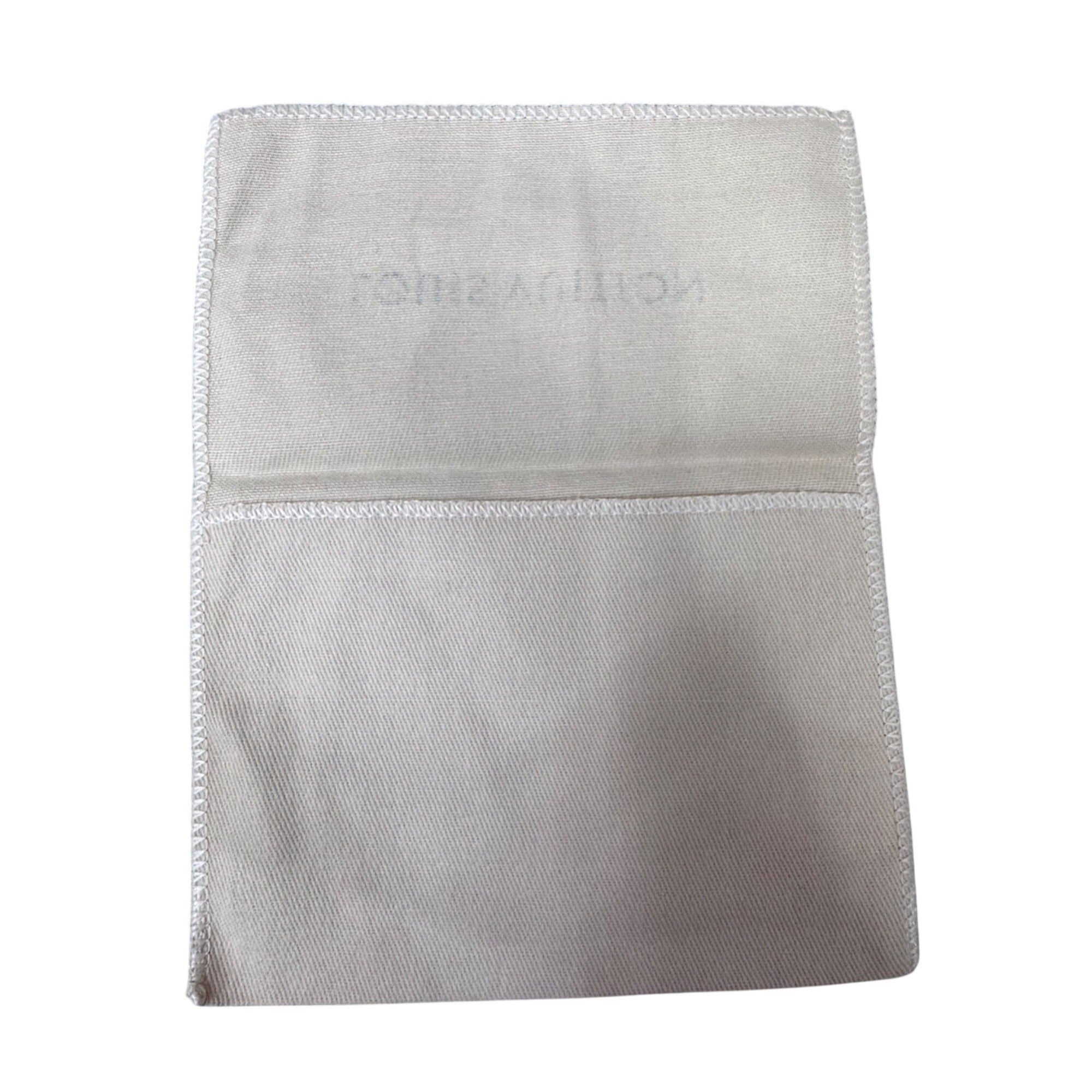 Louis Vuitton Beige Cotton Dust Bag 6X4 Envelope Wallet Sunglasses Authentic