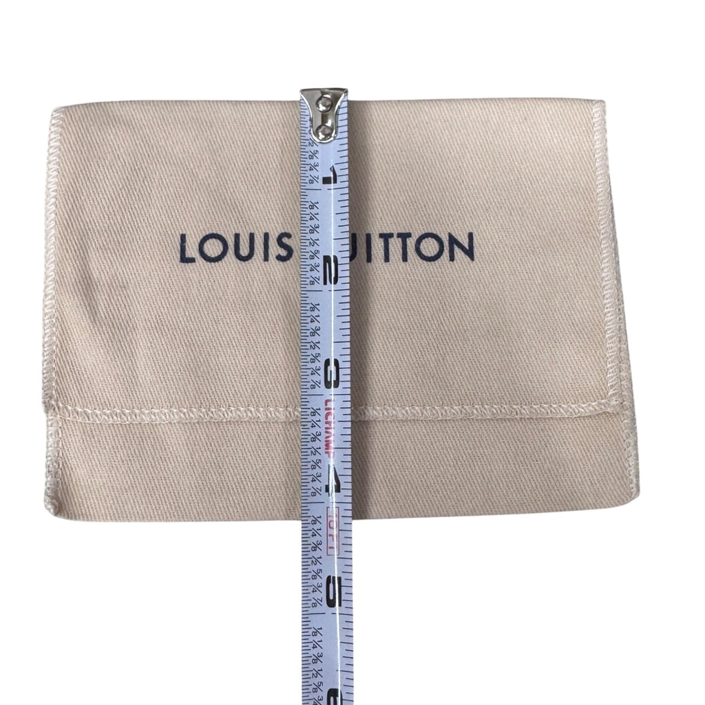 Louis Vuitton Beige Cotton Dust Bag 6X4 Envelope Wallet Sunglasses Authentic