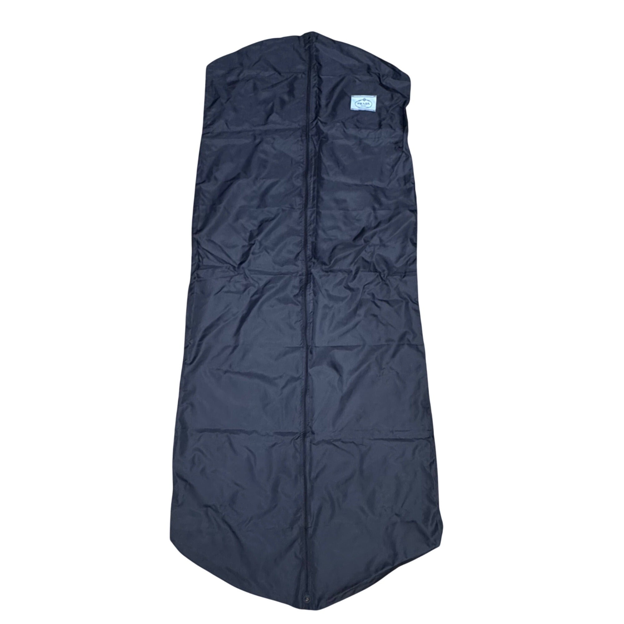 Prada Navy Blue Garment Bag Storage Travel Authentic Zipper Hooded 19"x29.5x18.5