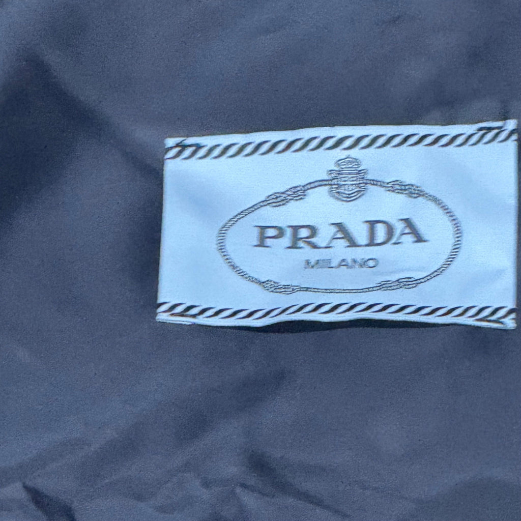 Prada Navy Blue Garment Bag Storage Travel Authentic Zipper Hooded 19"x29.5x18.5