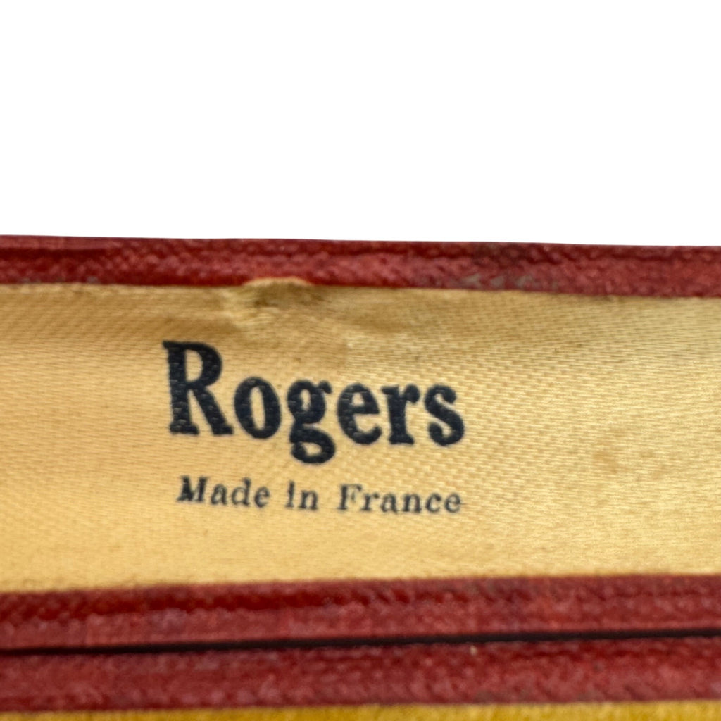 Rogers Cigarette Holder Gold-Tone Ornate Smoking Green France Original Box Vtg