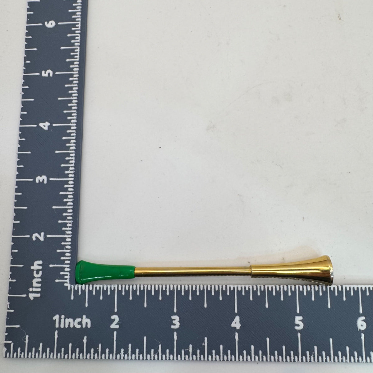 Rogers Cigarette Holder Gold-Tone Ornate Smoking Green France Original Box Vtg