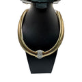 JVC Cobra Snake Choker Gold-Tone Necklace Crystal Accent By OPC Modernist MCM