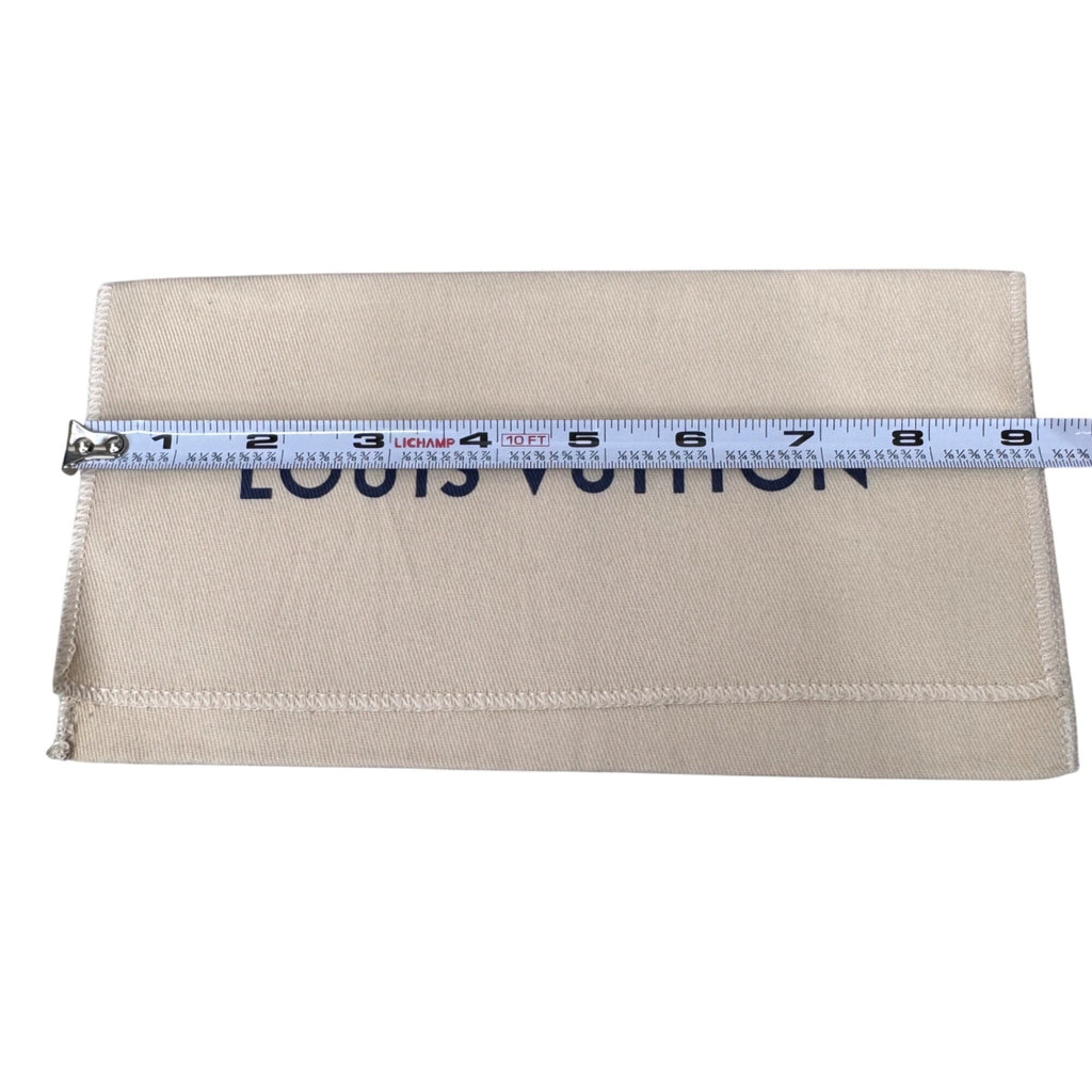 Authentic Louis Vuitton Cotton Dust Bag Envelope Wallet Cover Storage 9x5