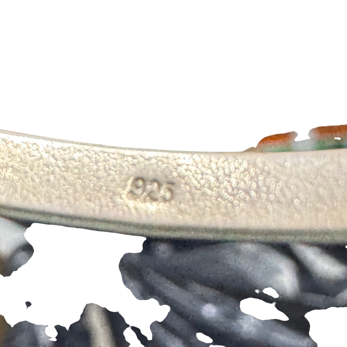 Sterling Silver 925 Hook Clasp Bangle Bracelet 7" Minimalist Stacking 9.96g