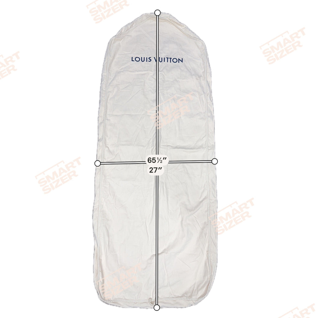 Louis Vuitton Cream Garment Cover Bag 65.5" X 27" Suit Storage Travel Authentic
