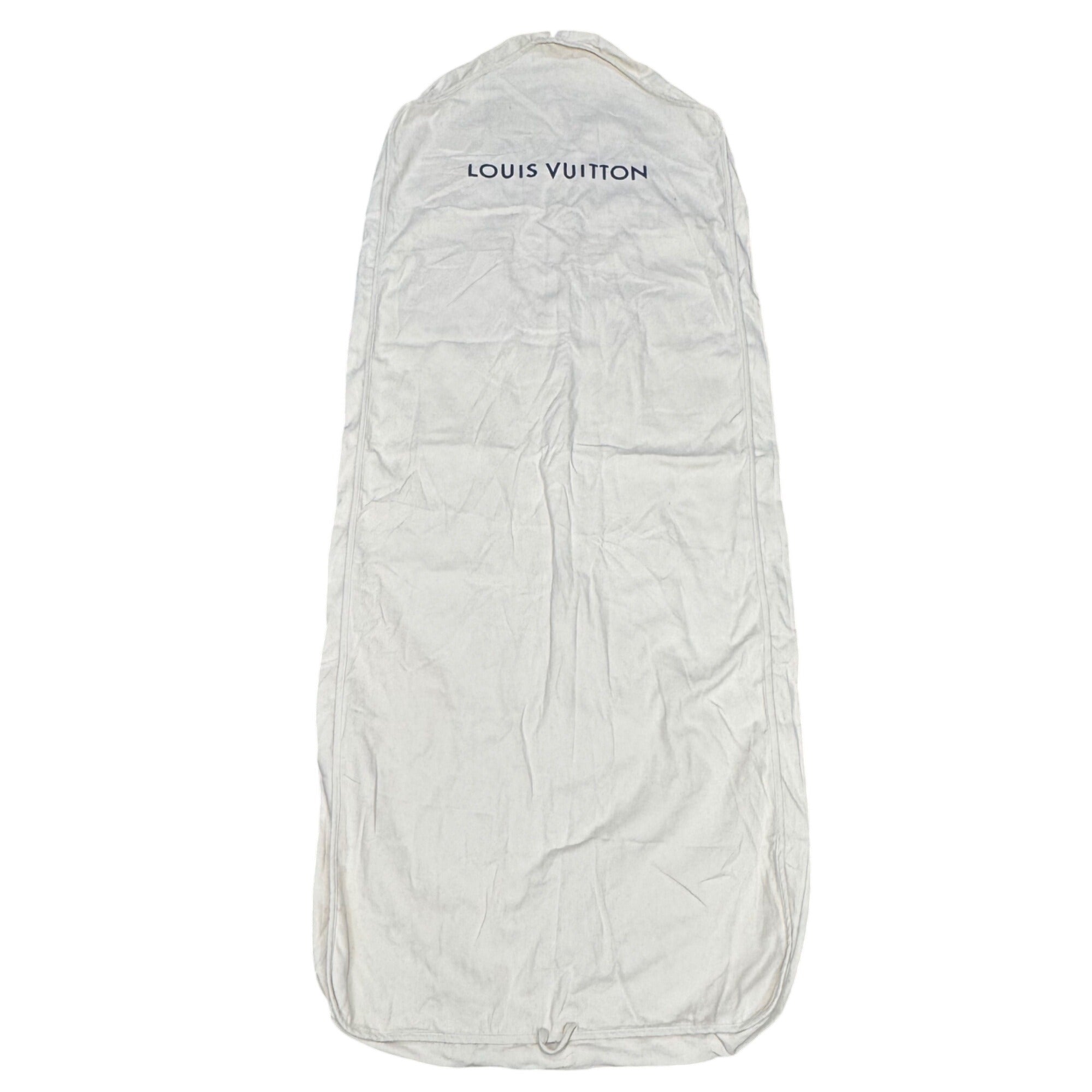 Louis Vuitton Cream Garment Cover Bag 65.5" X 27" Suit Storage Travel Authentic
