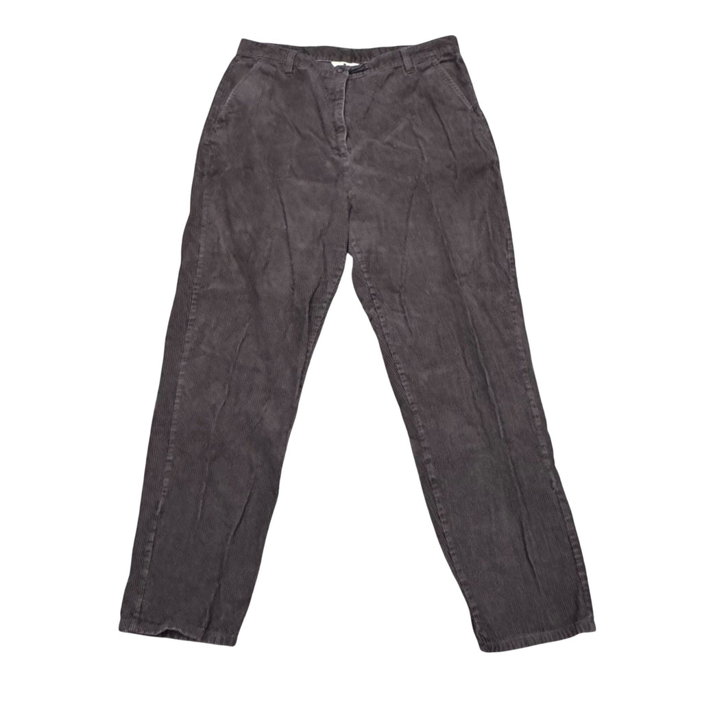 Woolrich Womens Corduroy Pants Size 16 High Rise Y2K Brown Cotton Straight Leg