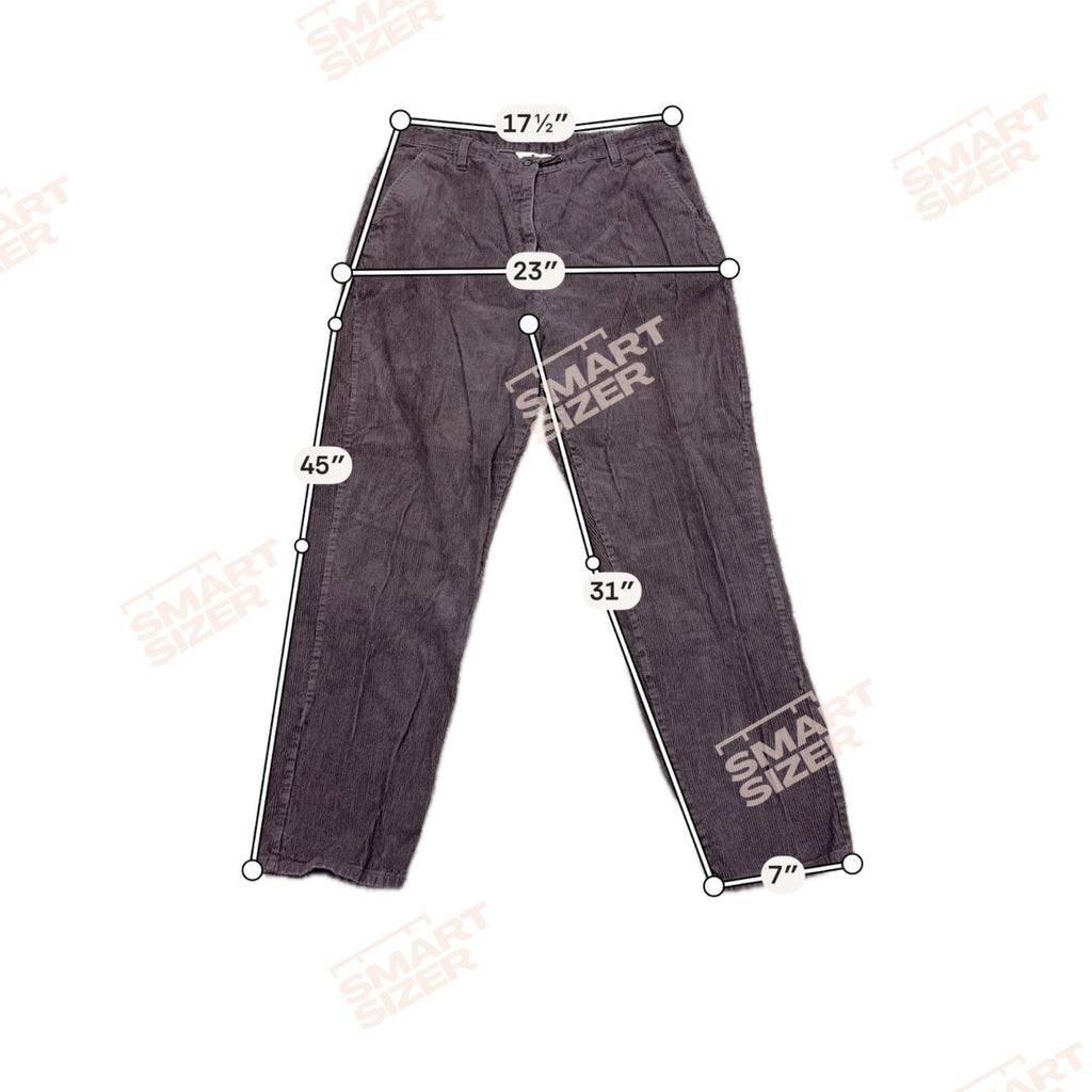 Woolrich Womens Corduroy Pants Size 16 High Rise Y2K Brown Cotton Straight Leg