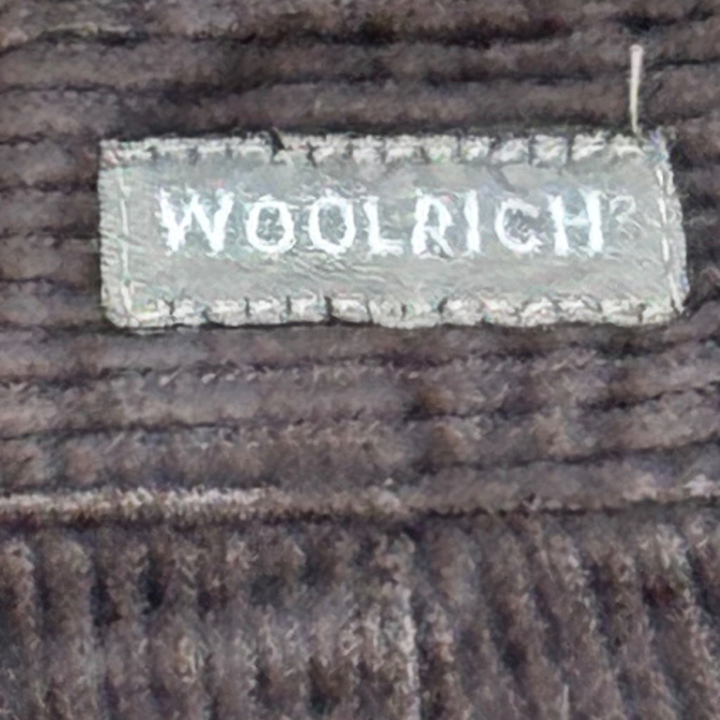 Woolrich Womens Corduroy Pants Size 16 High Rise Y2K Brown Cotton Straight Leg