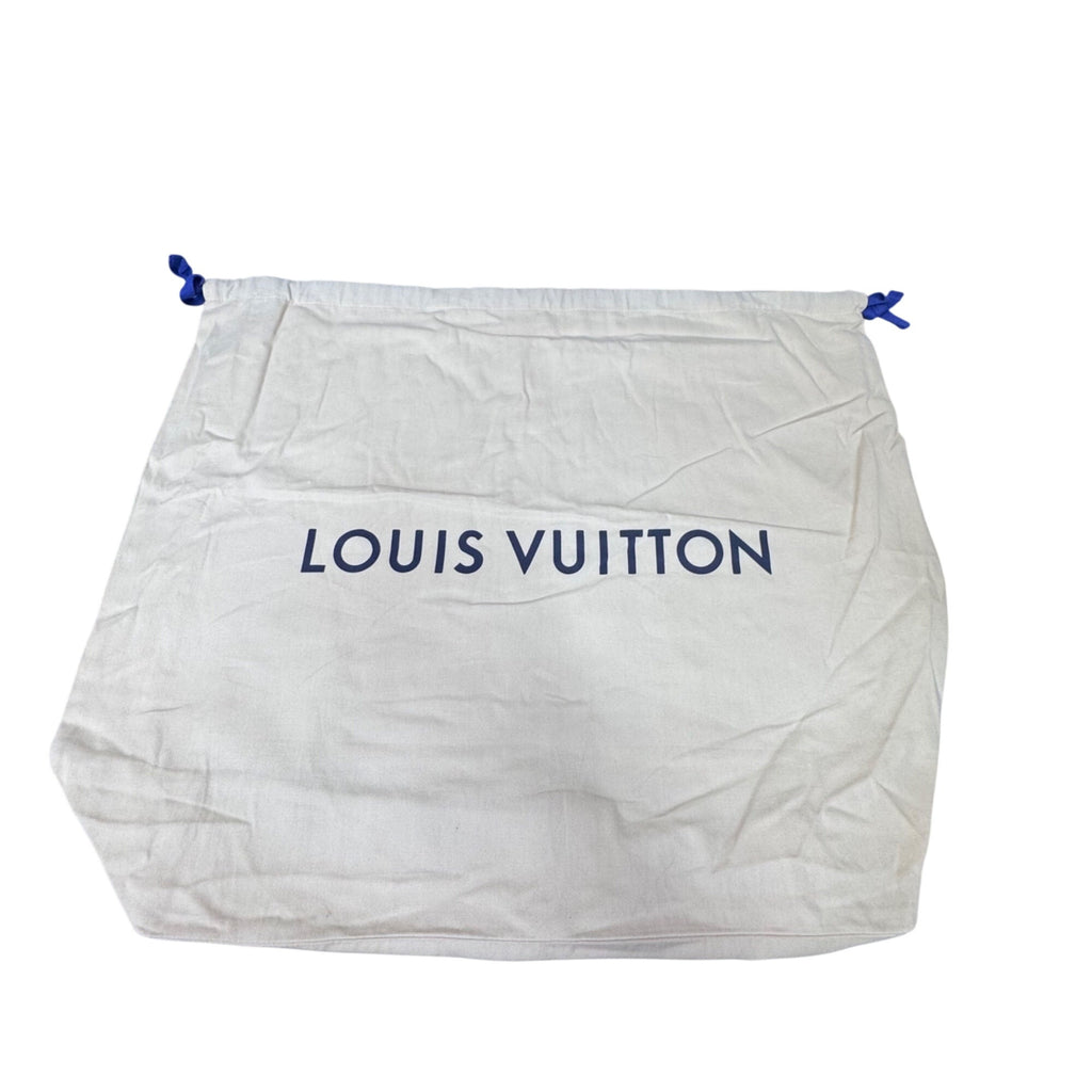 Authentic Louis Vuitton Large Beige Dust Bag Logo Drawstring Closure 23"x19" App