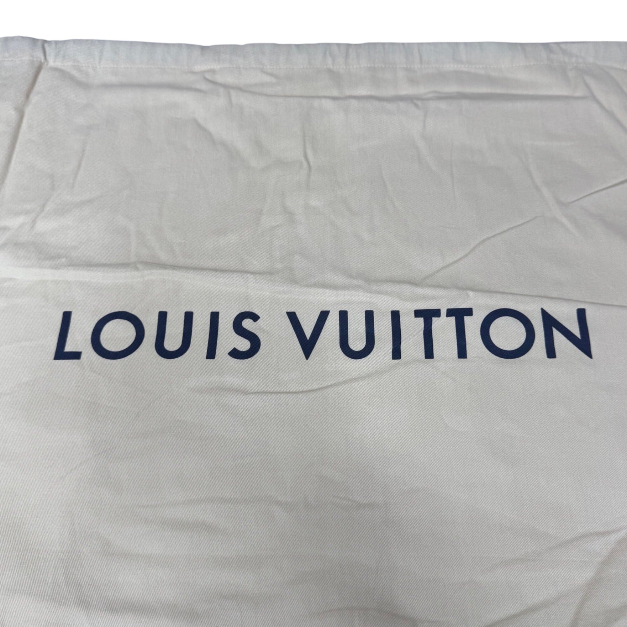 Authentic Louis Vuitton Large Beige Dust Bag Logo Drawstring Closure 23"x19" App