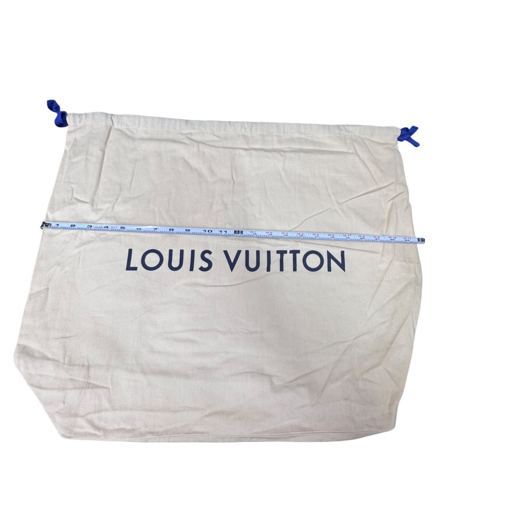 Authentic Louis Vuitton Large Beige Dust Bag Logo Drawstring Closure 23"x19" App