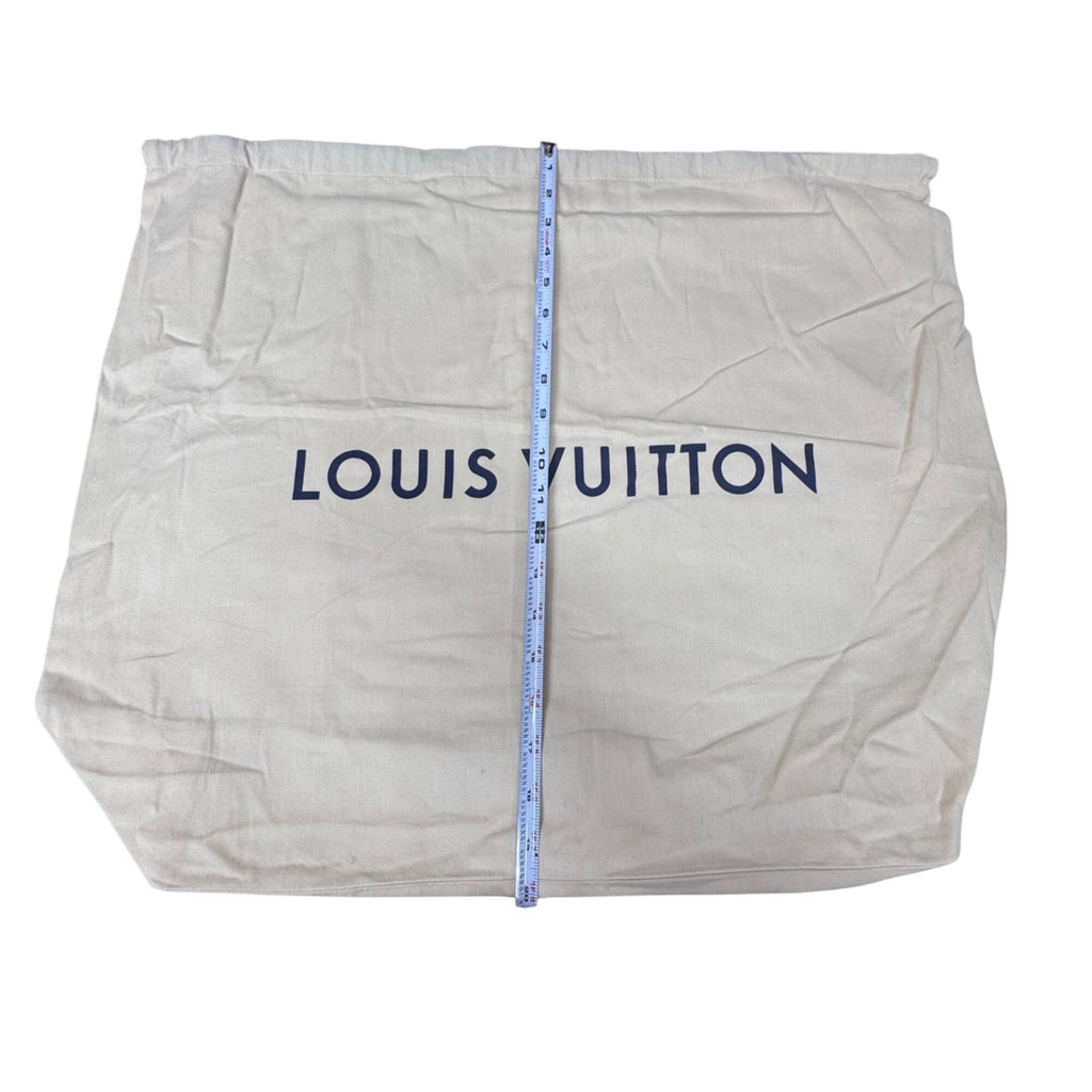 Authentic Louis Vuitton Large Beige Dust Bag Logo Drawstring Closure 23"x19" App