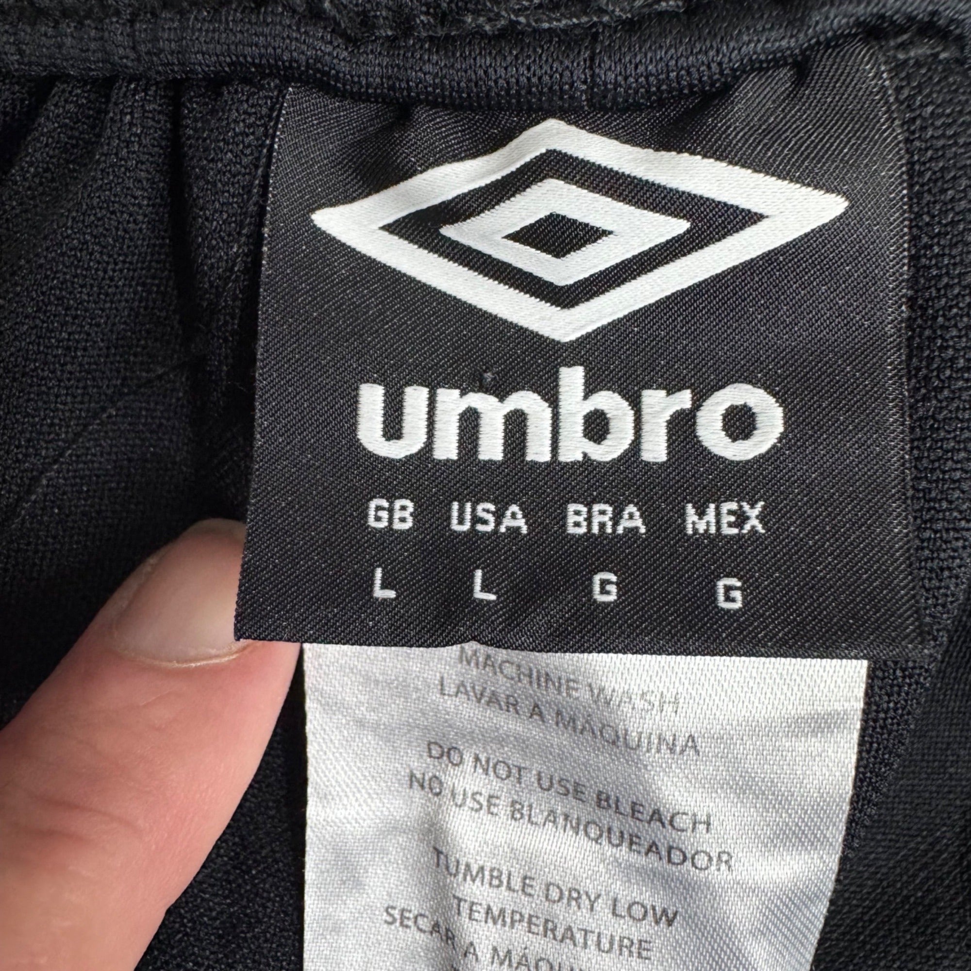 Umbro Jamaica Football Federation Mens Track Pants Training Navy Blue L Logo