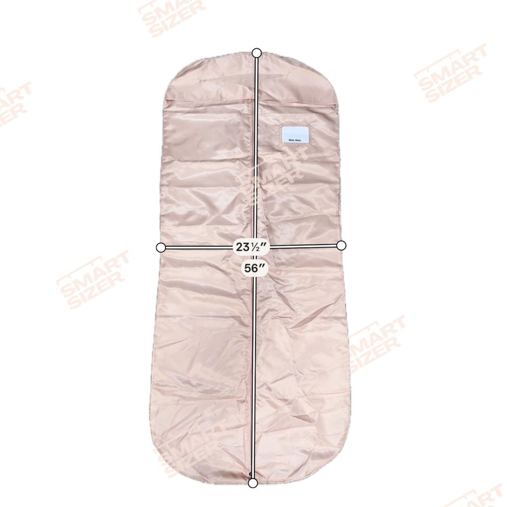 Miu Miu Pink Garment Bag 56" Zipper & Hanging Loop Storage Gift Travel Authentic
