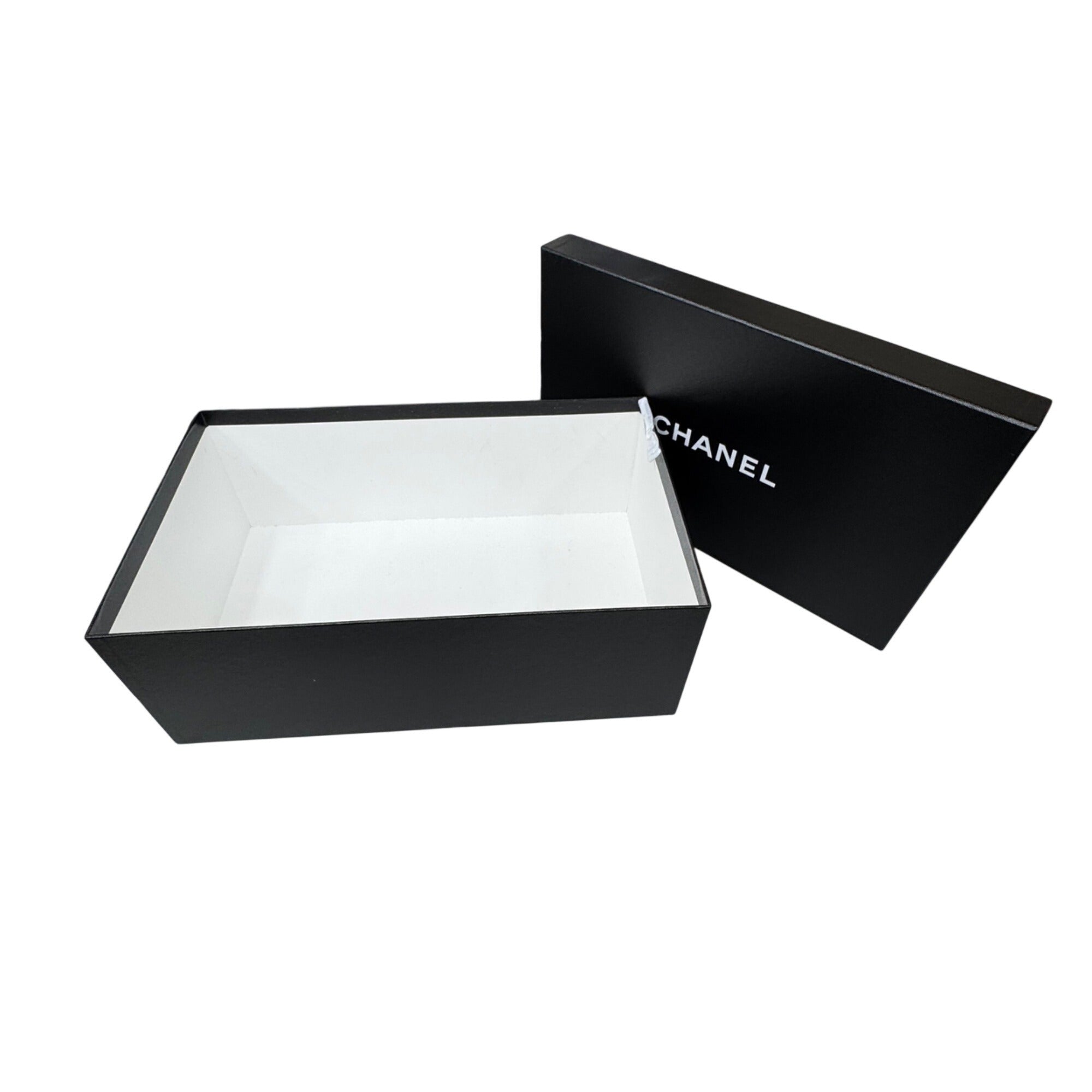 Chanel Black Rectangular Gift Box Shoe Storage Authentic w/ Lid 15x9x6 Sneakers
