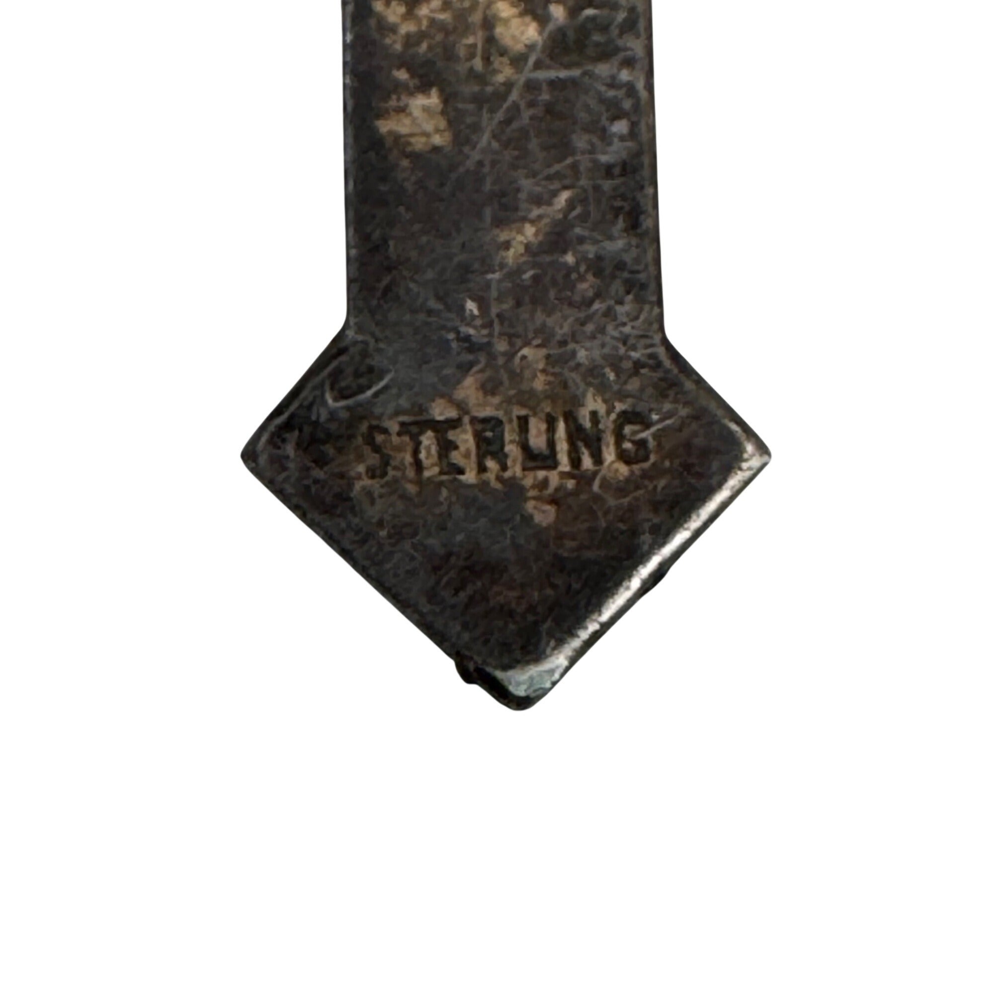 Antique Sterling Silver Crucifix Pendant Detailed Jesus Figure Religious Jewelry