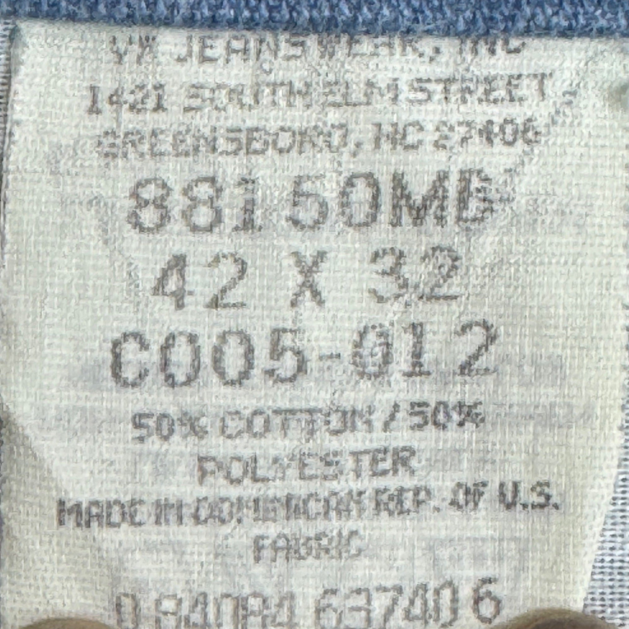 Comfort Action Sports Light Blue Denim Jeans Size 42x32 50% Cotton 50% Polyester