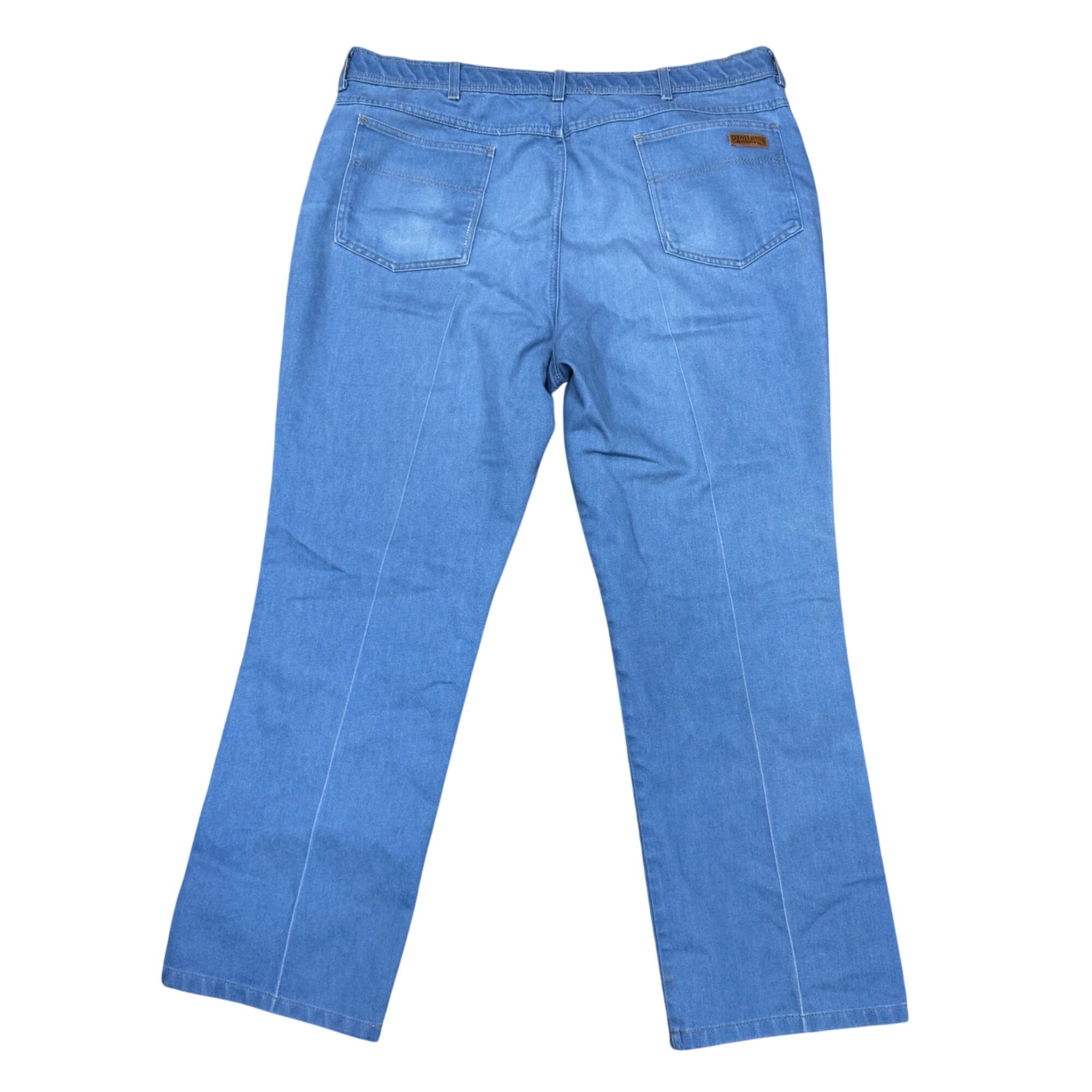 Comfort Action Sports Light Blue Denim Jeans Size 42x32 50% Cotton 50% Polyester