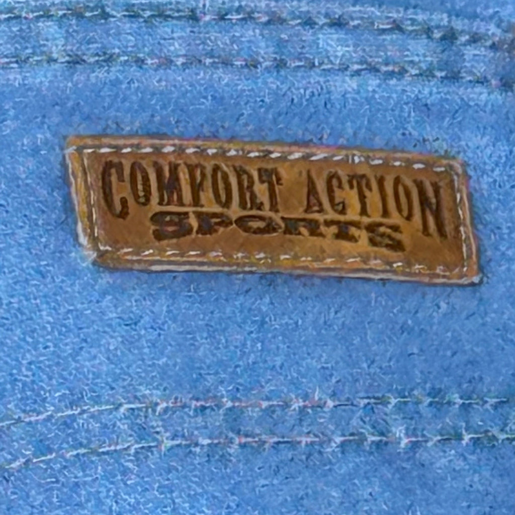 Comfort Action Sports Light Blue Denim Jeans Size 42x32 50% Cotton 50% Polyester