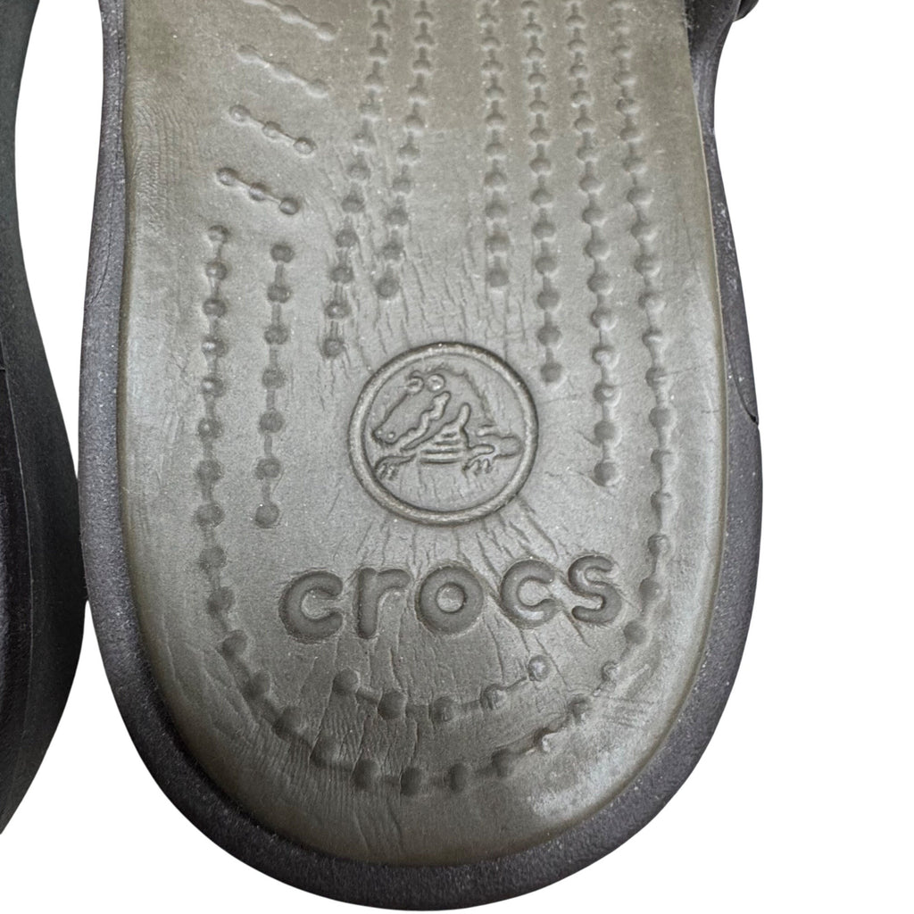 Crocs Patricia Women's Wedge Sandals Brown Multi Strap 7 Casual Comfort Shoes